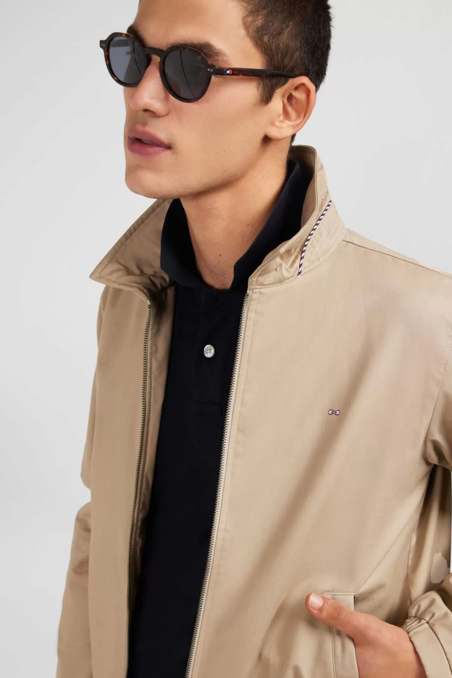 blouson_beige_rembourre_3.webp Eden Park Blouson Beige Rembourre-Homme Manteaux Et Vestes