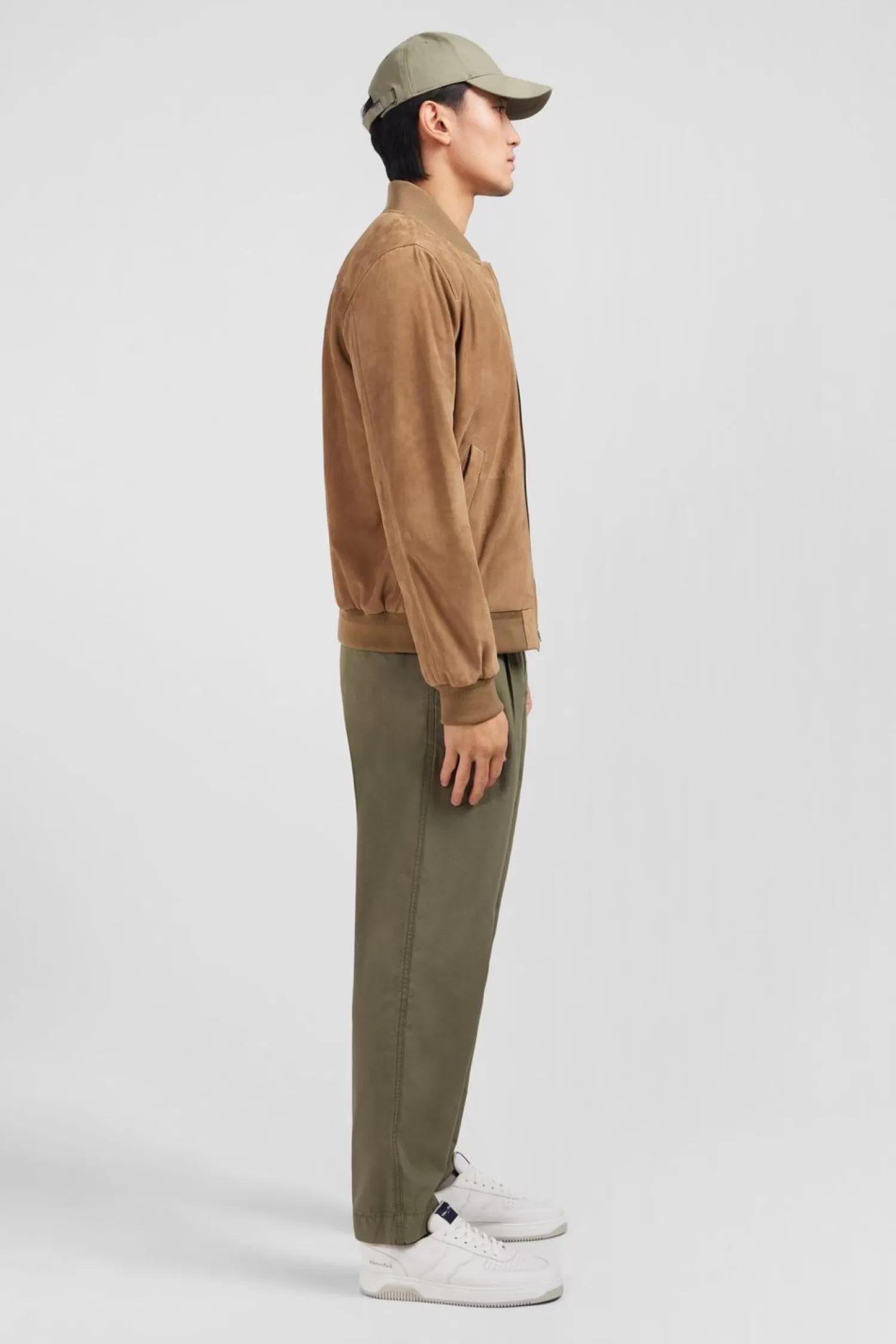 blouson_beige_uni_2.webp Eden Park Blouson Beige Uni-Homme Manteaux Et Vestes