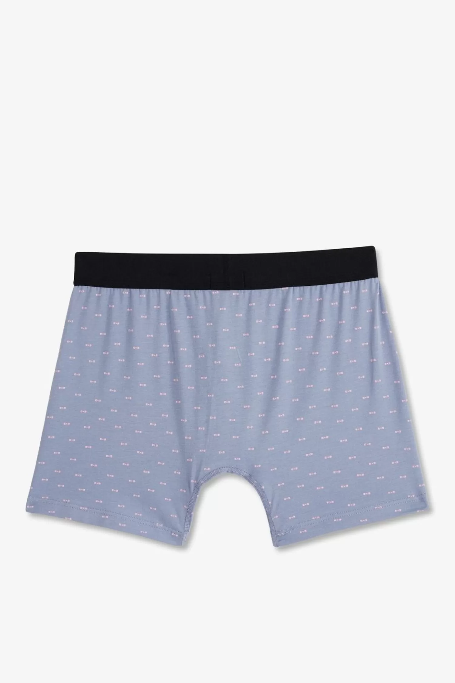 Eden Park Boxer A Micro Motifs Noeud Papillon Gris Et Rose En Coton Stretch-Homme Sous-Vêtements