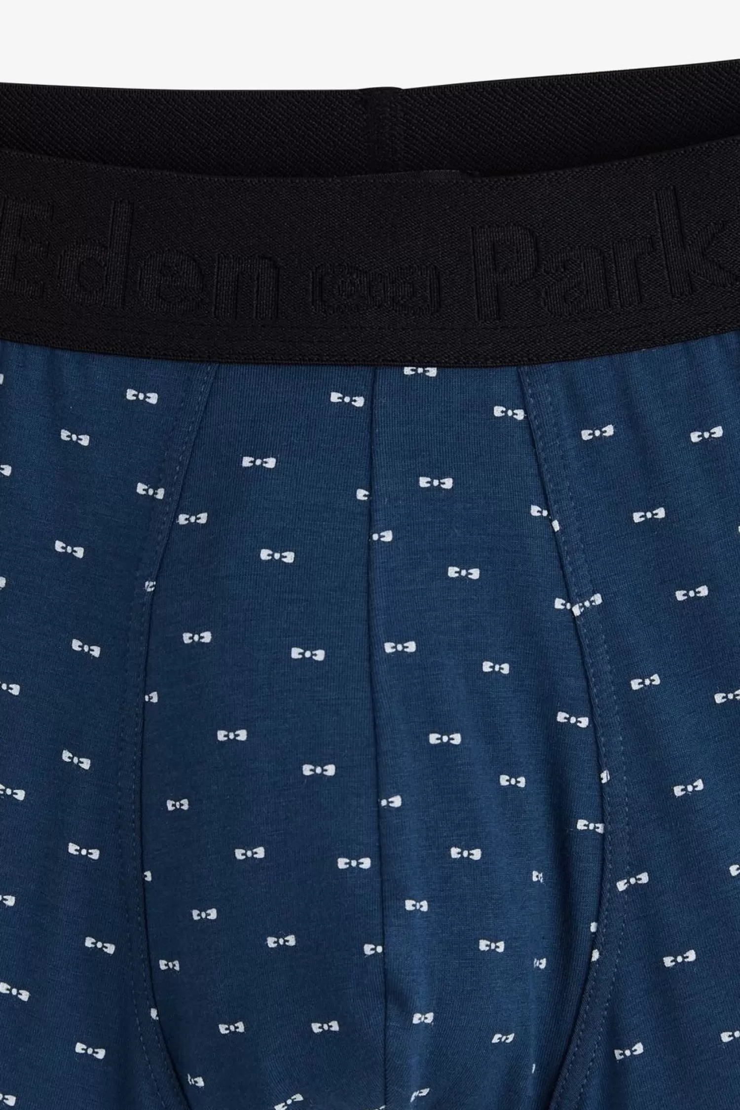 Eden Park Boxer A Micro Motifs Noeud Papillon Marine Et Blanc En Coton Stretch-Homme Sous-Vêtements