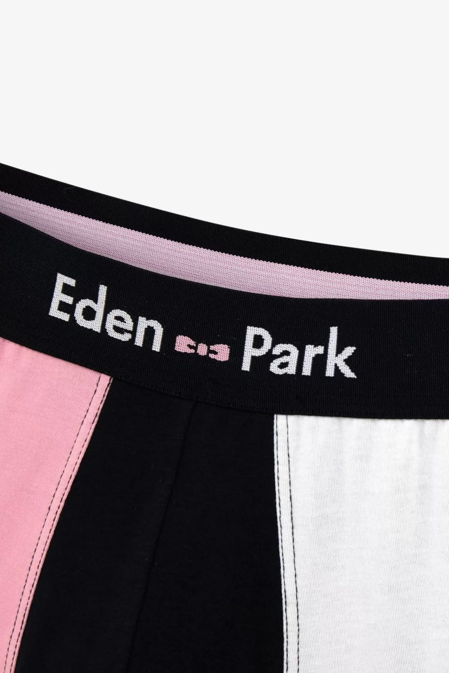 Eden Park Boxer Colorblock Marine Rose, Ciel Et Blanc En Coton Stretch-Homme Sous-Vêtements