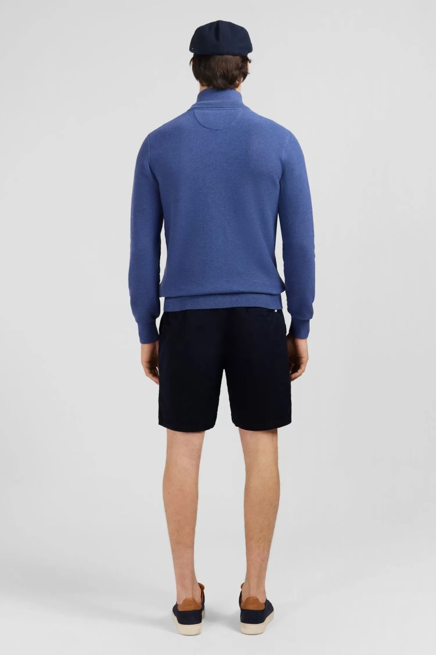 cardigan_zippe_bleu_3.webp Eden Park Cardigan Zippe Bleu-Homme Cardigans