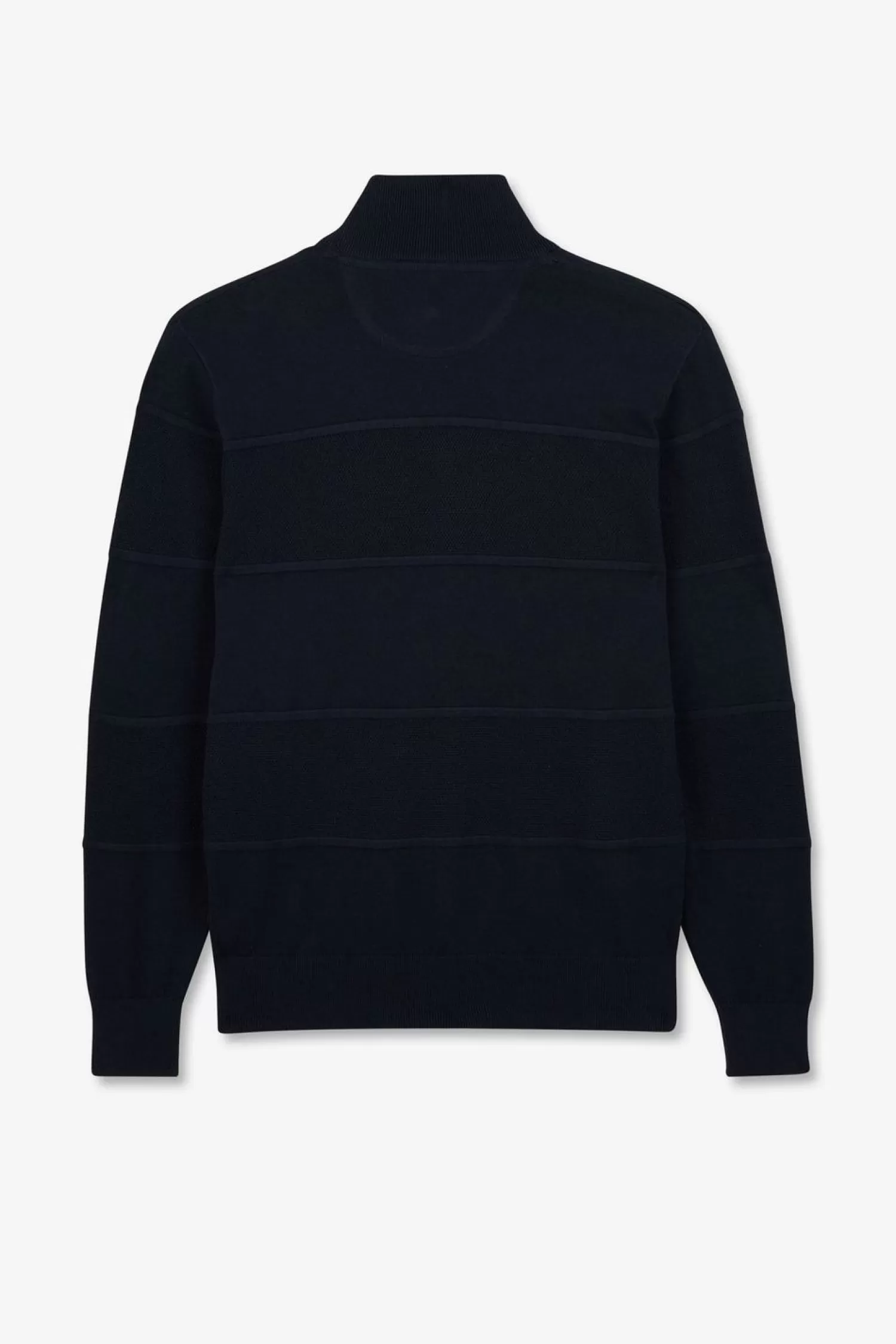 cardigan_zippe_bleu_marine_en_jeu_de_maille_3-1.webp Eden Park Cardigan Zippe Bleu Marine En Jeu De Maille-Homme Cardigans