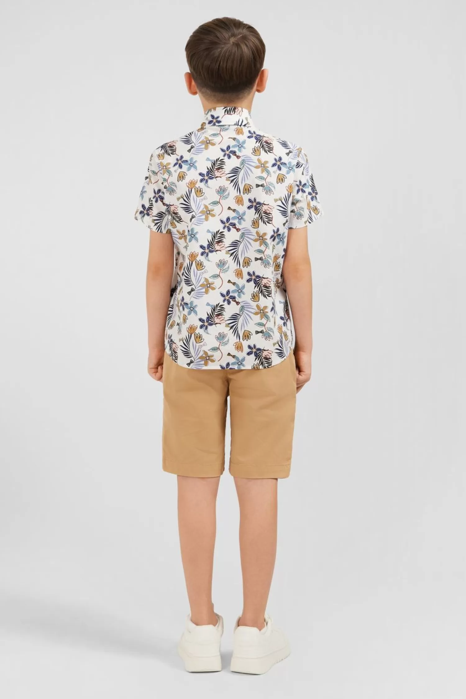 chemise_manches_courtes_en_coton_imprime_maohi_3.webp Eden Park Chemise Manches Courtes En Coton Imprime Maohi-Enfant Enfant