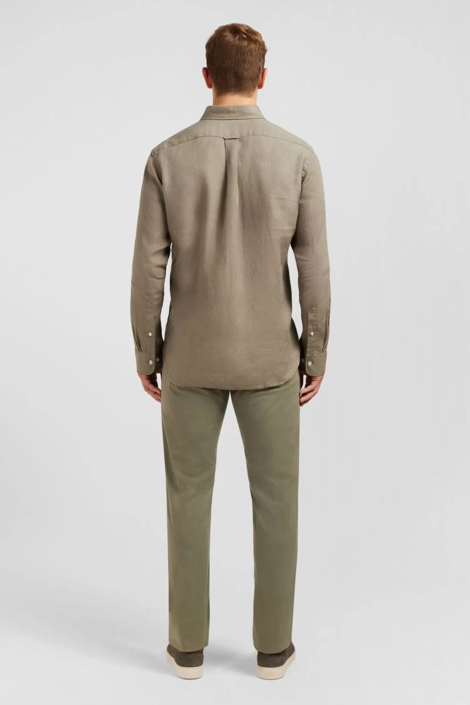 chemise_unie_kaki_en_lin_3-1.webp Eden Park Chemise Unie Kaki En Lin-Homme Chemises