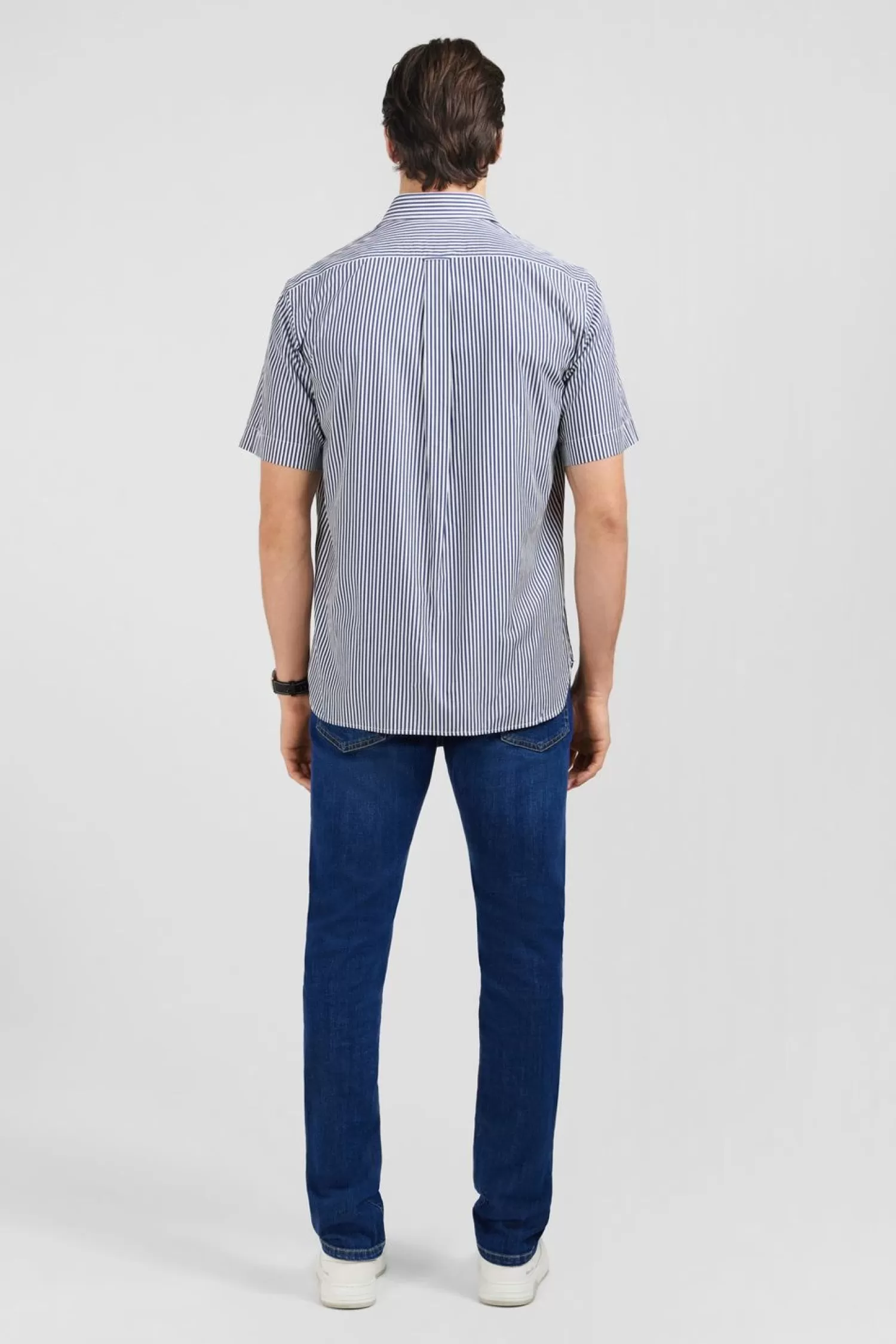 chemisette_bleu_fonce_a_rayures_5.webp Eden Park Chemisette Bleu Fonce A Rayures-Homme Chemisettes