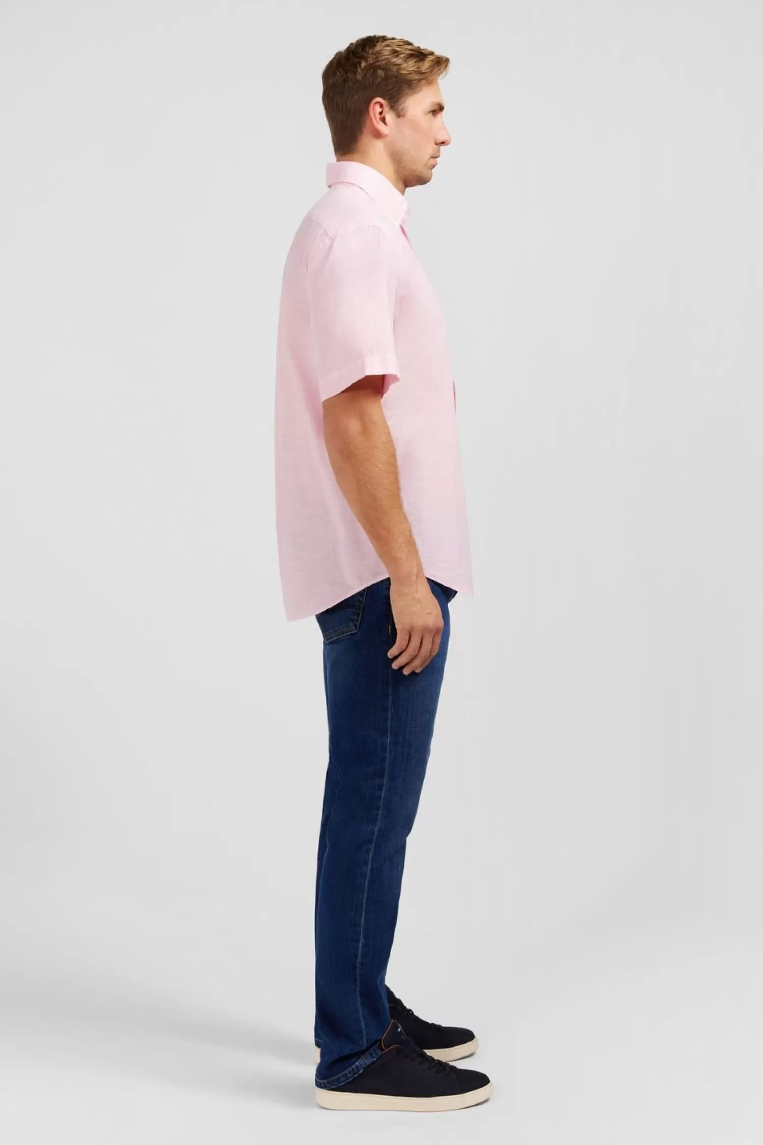 chemisette_rose_en_coton_dobby_4-1.webp Eden Park Chemisette Rose En Coton Dobby-Homme Chemisettes