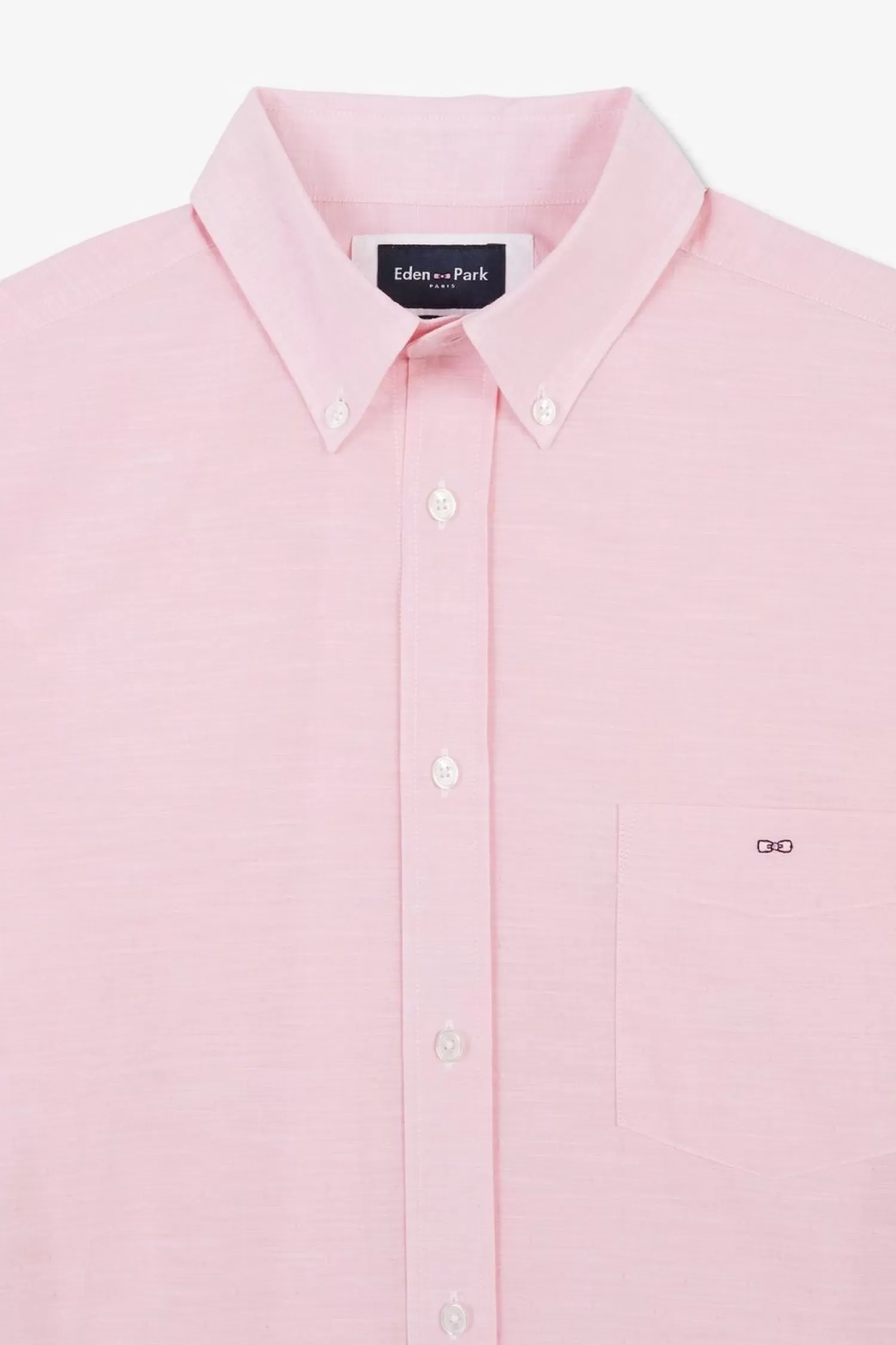 chemisette_rose_en_coton_dobby_6-1.webp Eden Park Chemisette Rose En Coton Dobby-Homme Chemisettes