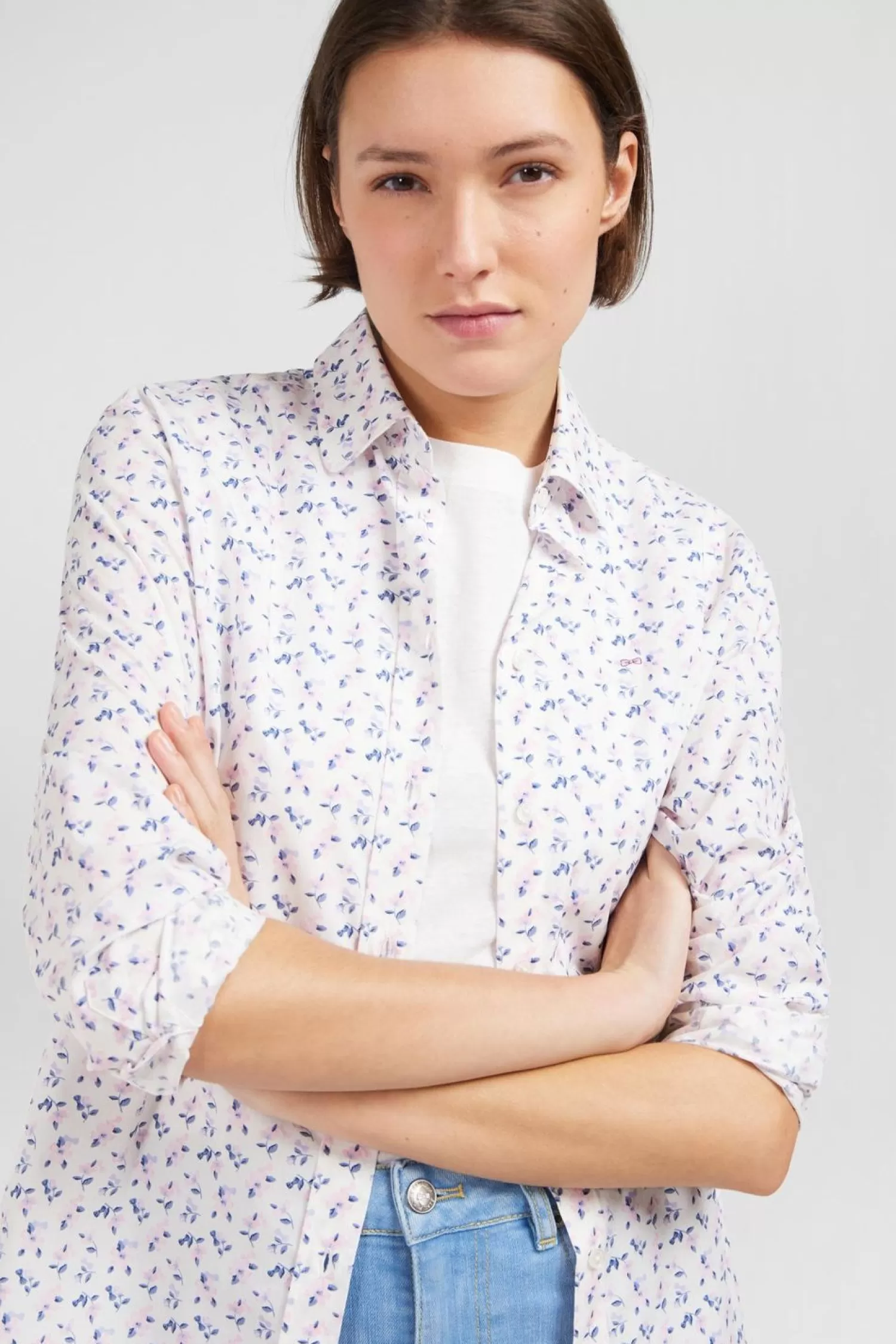 chemisier_blanc_a_imprime_exclusif_fleuri_2.webp Eden Park Chemisier Blanc A Imprime Exclusif Fleuri-Femme Chemises