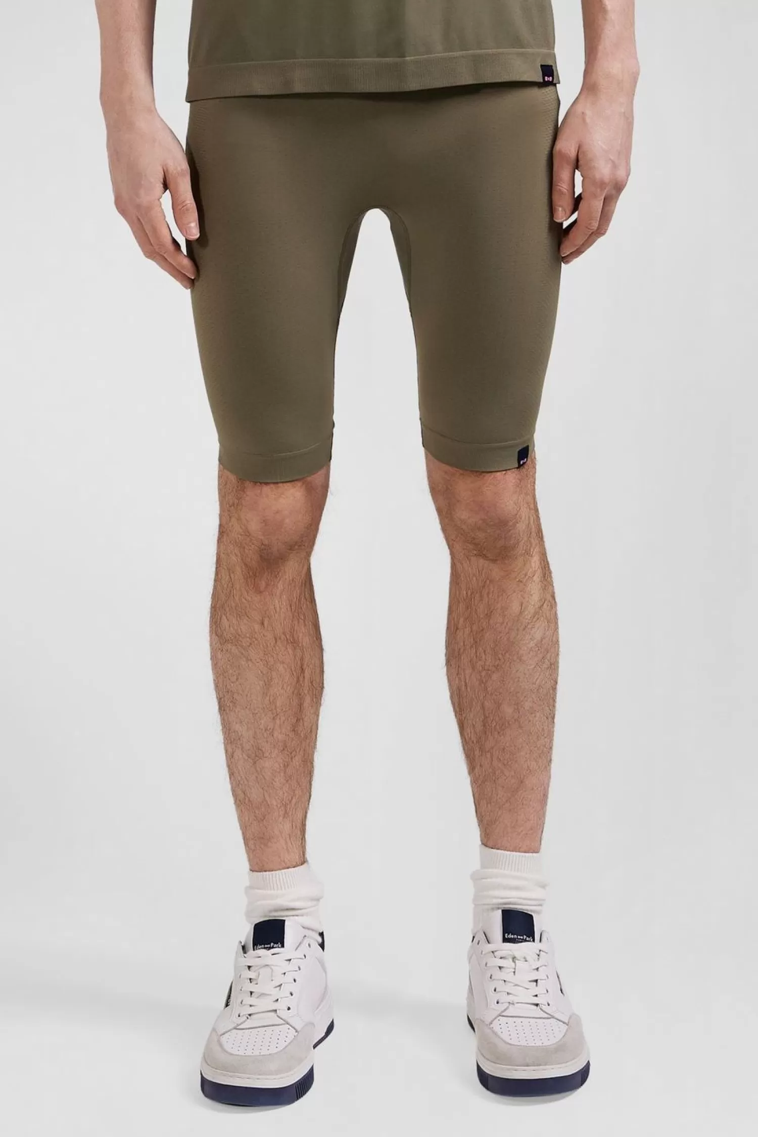 Eden Park Cycliste De Sport Stretch Kaki-Homme Shorts Et Bermudas