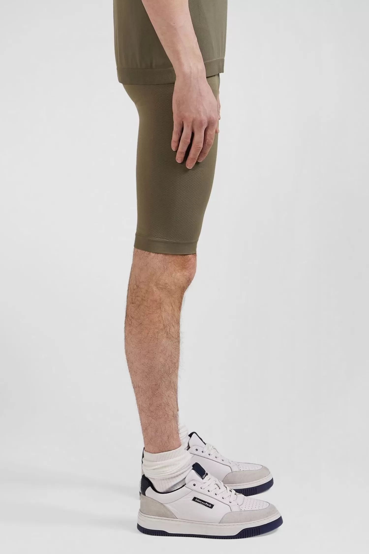 Eden Park Cycliste De Sport Stretch Kaki-Homme Shorts Et Bermudas