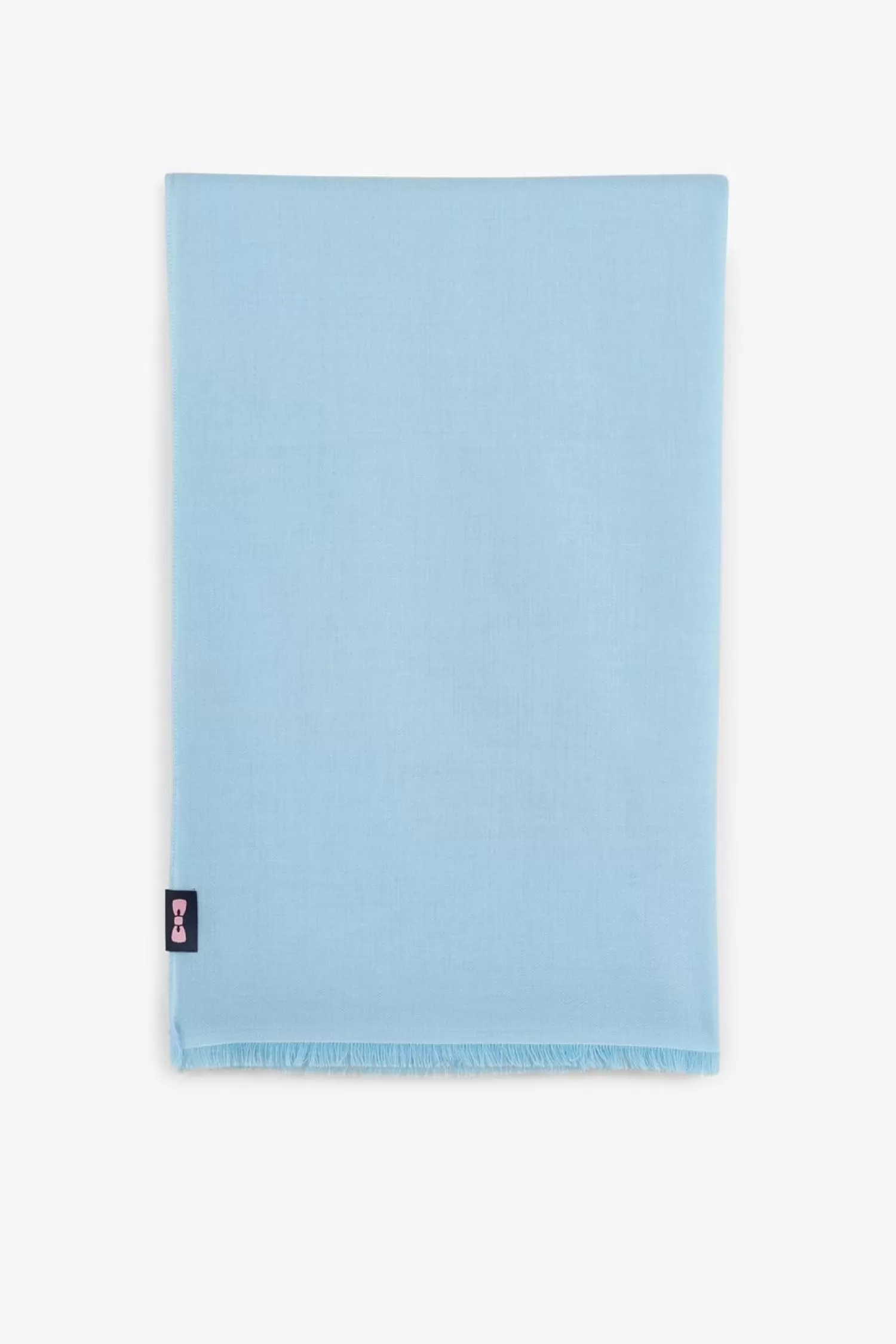 echarpe_bleu_clair_unie_2.webp Eden Park Echarpe Bleu Clair Unie-Homme Echarpes & Chèches