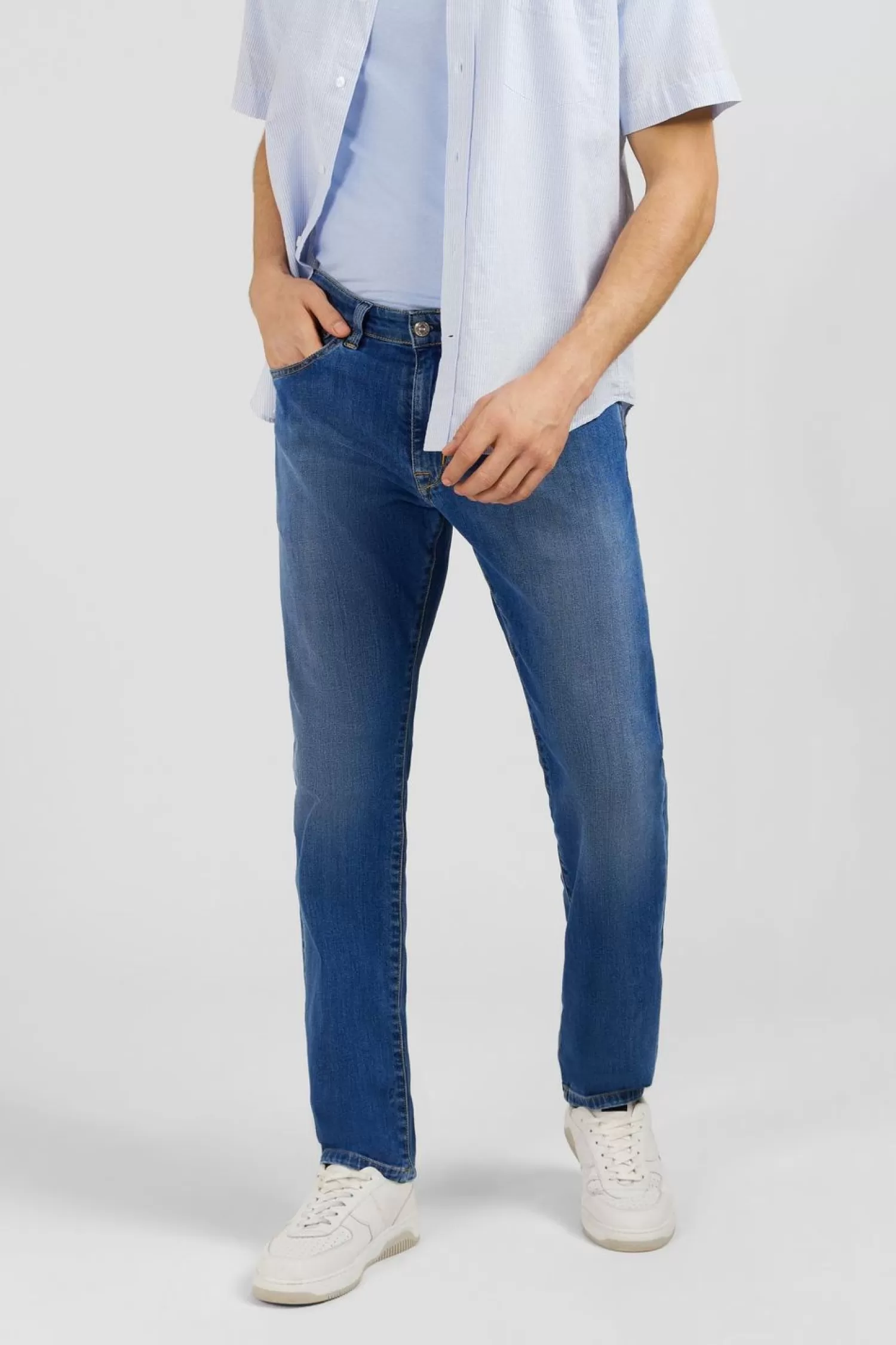 jean_bleu_5_poches_2.webp Eden Park Jean Bleu 5 Poches-Homme Pantalons
