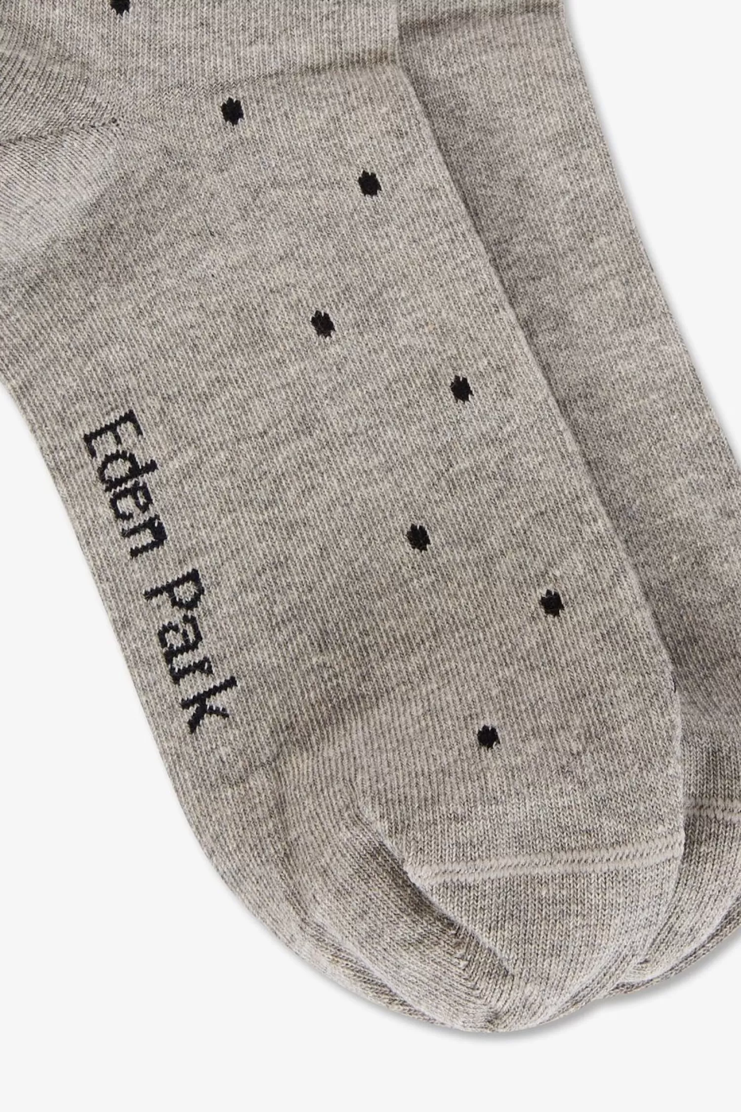 Eden Park Lot De 2 Paires De Chaussettes Grises En Coton Stretch-Homme Chaussettes