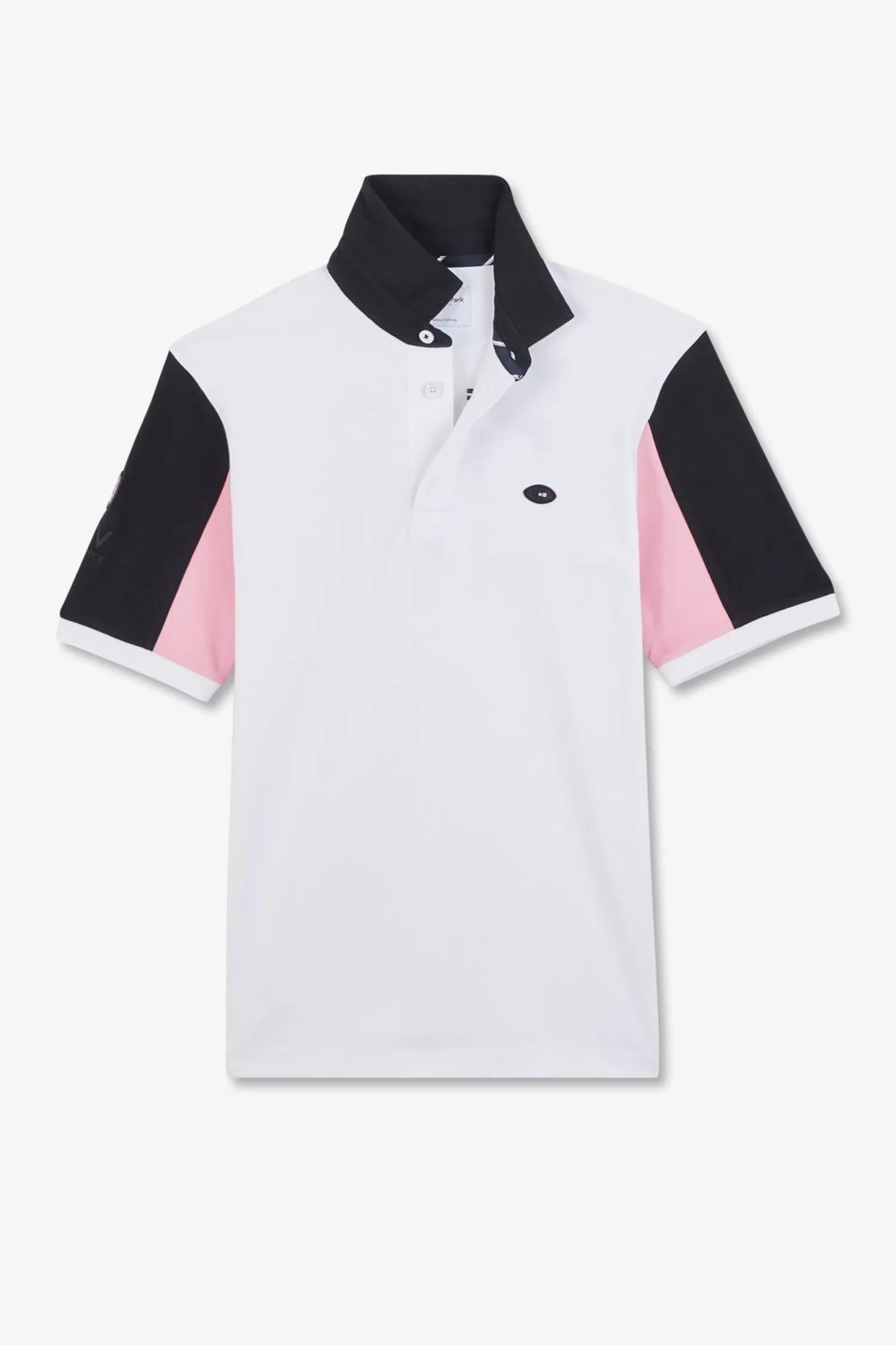 Eden Park Maillot Blanc Colorblock A Broderie N°10 Au Dos-Homme Maillots De Rugby