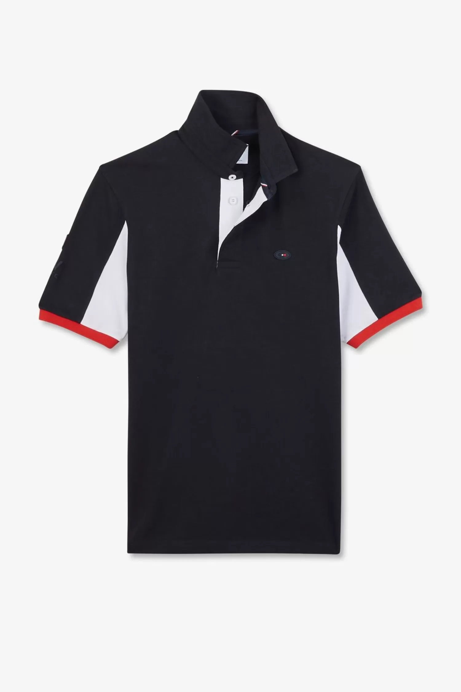 Eden Park Maillot Bleu Fonce Colorblock A Broderie N°10 Au Dos-Homme Maillots De Rugby