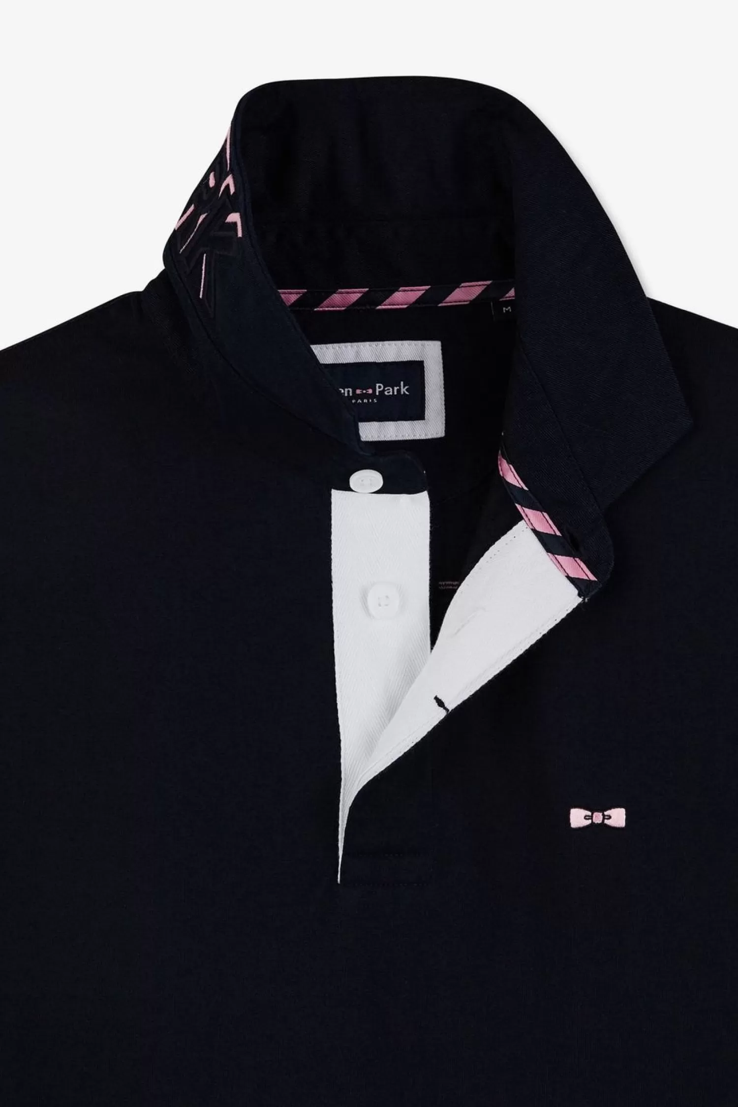 Eden Park Maillot Bleu Fonce Colorblock A Broderie N°10 Au Dos-Homme Maillots De Rugby