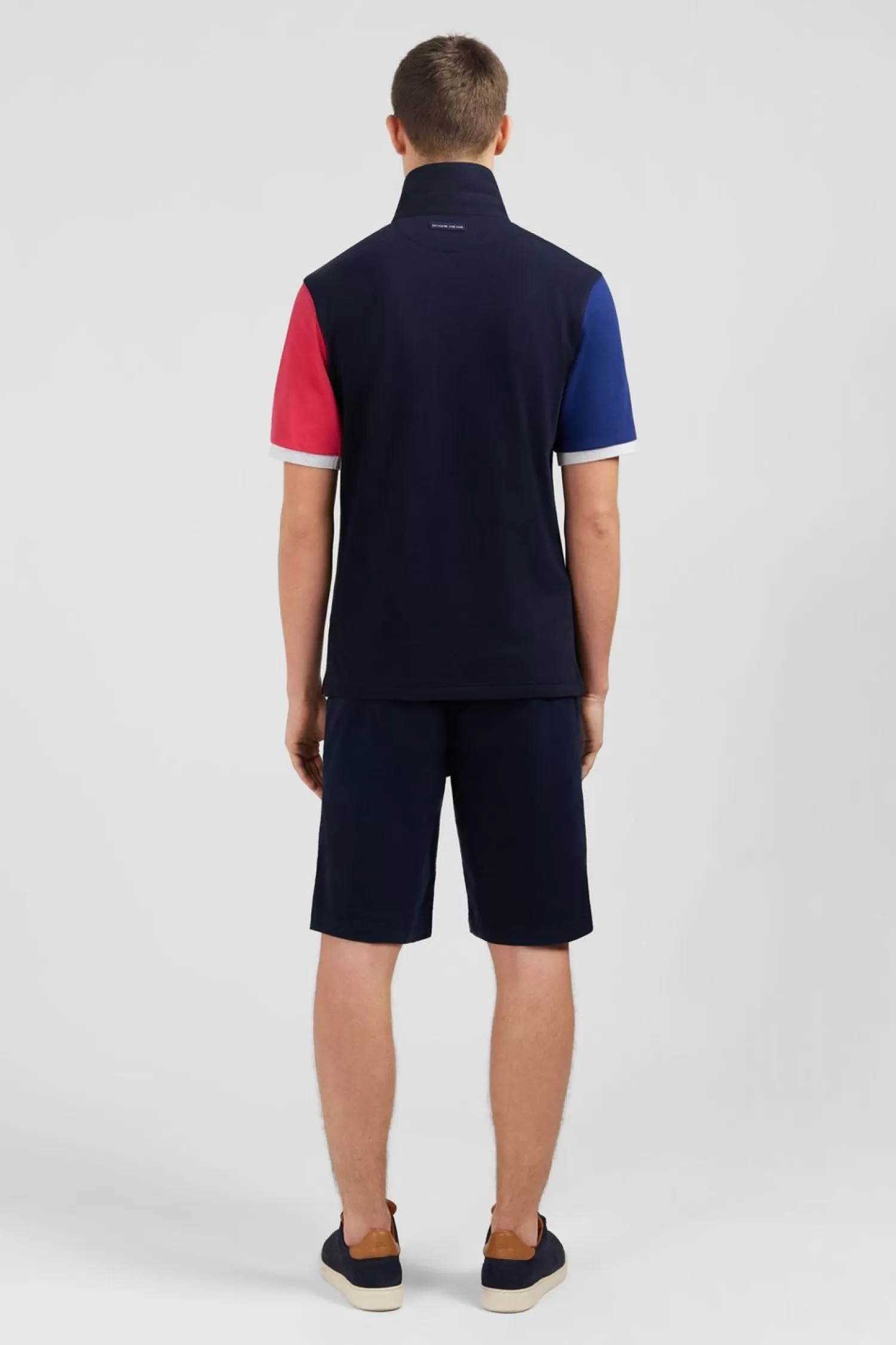 maillot_bleu_marine_colorblock_3.webp Eden Park Maillot Bleu Marine Colorblock-Homme Maillots De Rugby