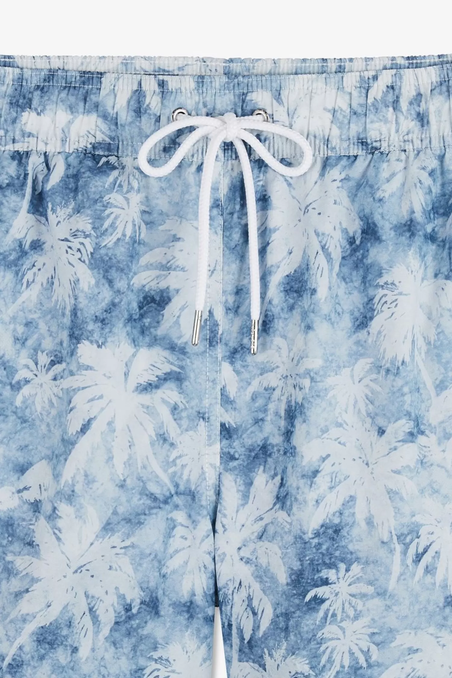 maillot_de_bain_bleu_imprime_palmiers_5.webp Eden Park Maillot De Bain Bleu Imprime Palmiers-Homme Maillots De Bain