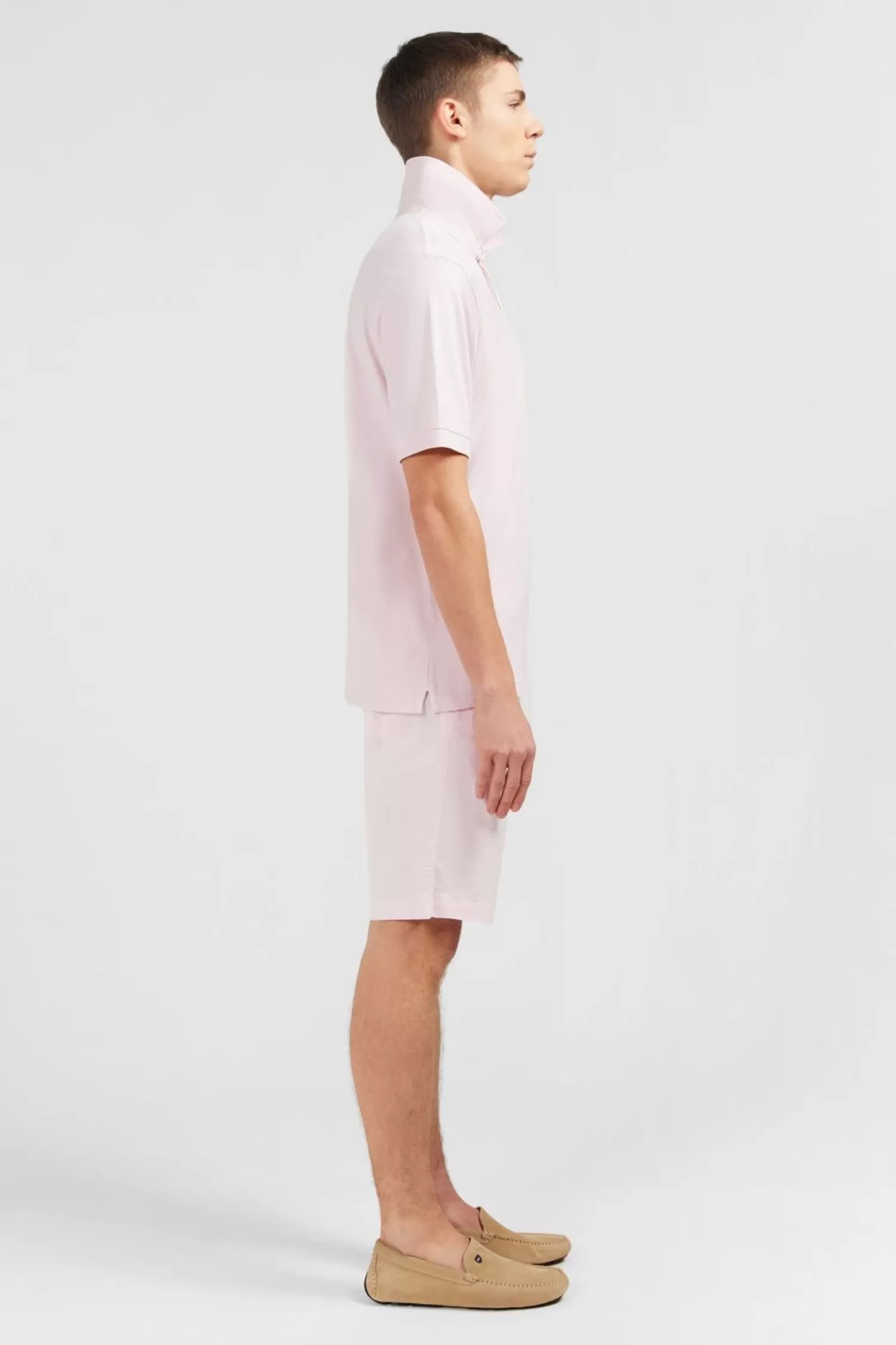 maillot_uni_rose_clair_en_jersey_2.webp Eden Park Maillot Uni Rose Clair En Jersey-Homme Maillots De Rugby