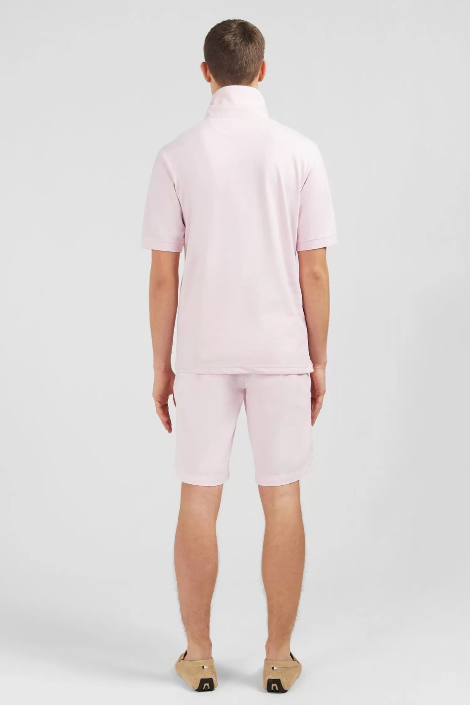 maillot_uni_rose_clair_en_jersey_3.webp Eden Park Maillot Uni Rose Clair En Jersey-Homme Maillots De Rugby