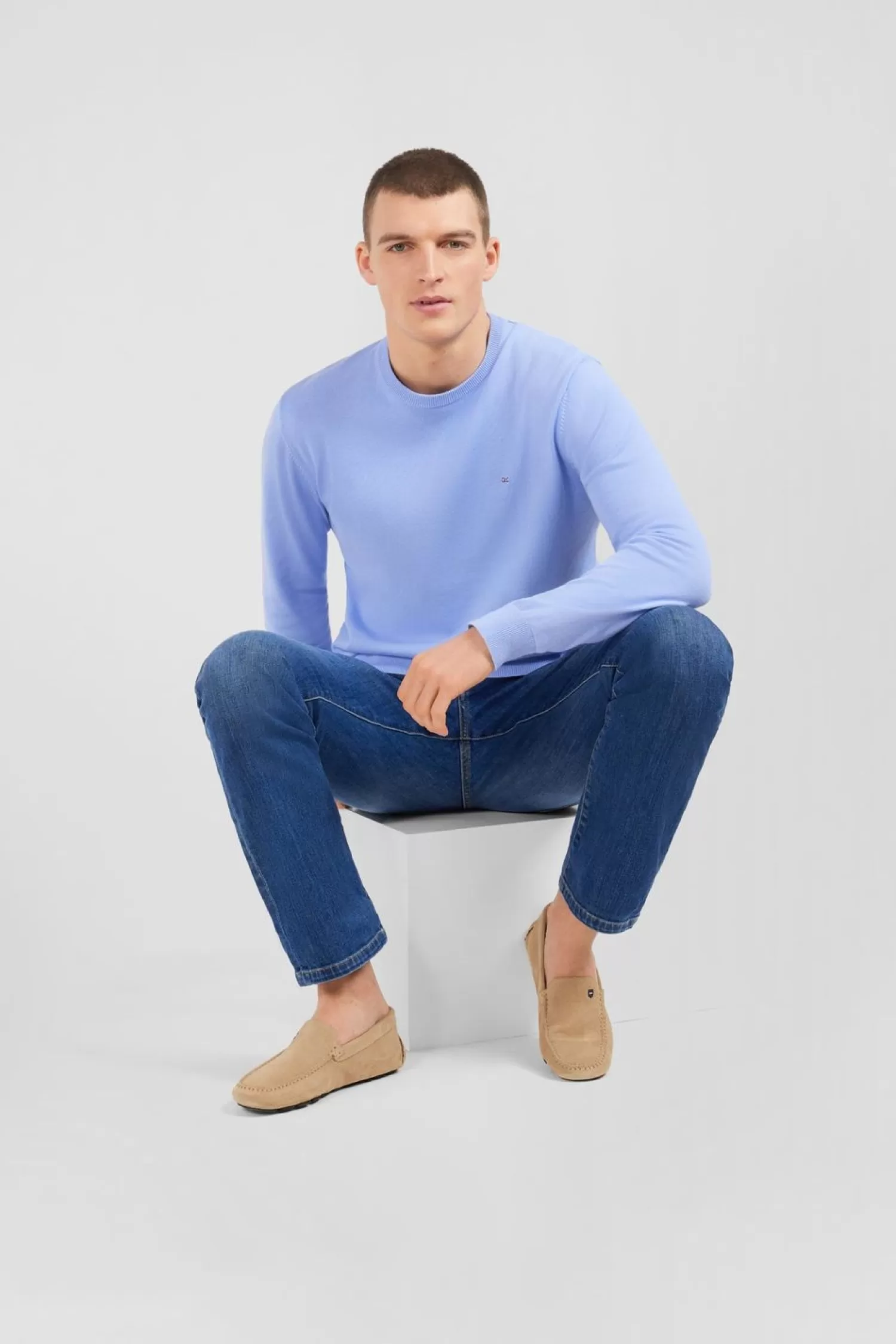 mocassins_beiges_en_cuir_suede_3.webp Eden Park Mocassins Beiges En Cuir Suede-Homme Mocassins