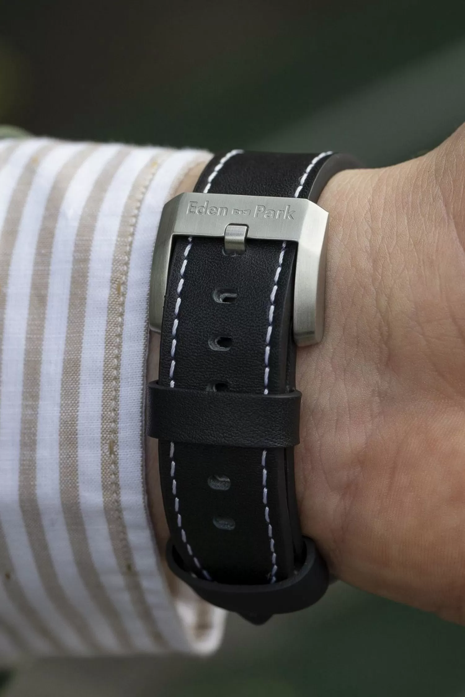 montre_a_quartz_chronographe_en_cuir_noir_3.webp Eden Park Montre A Quartz Chronographe En Cuir Noir-Homme Montre