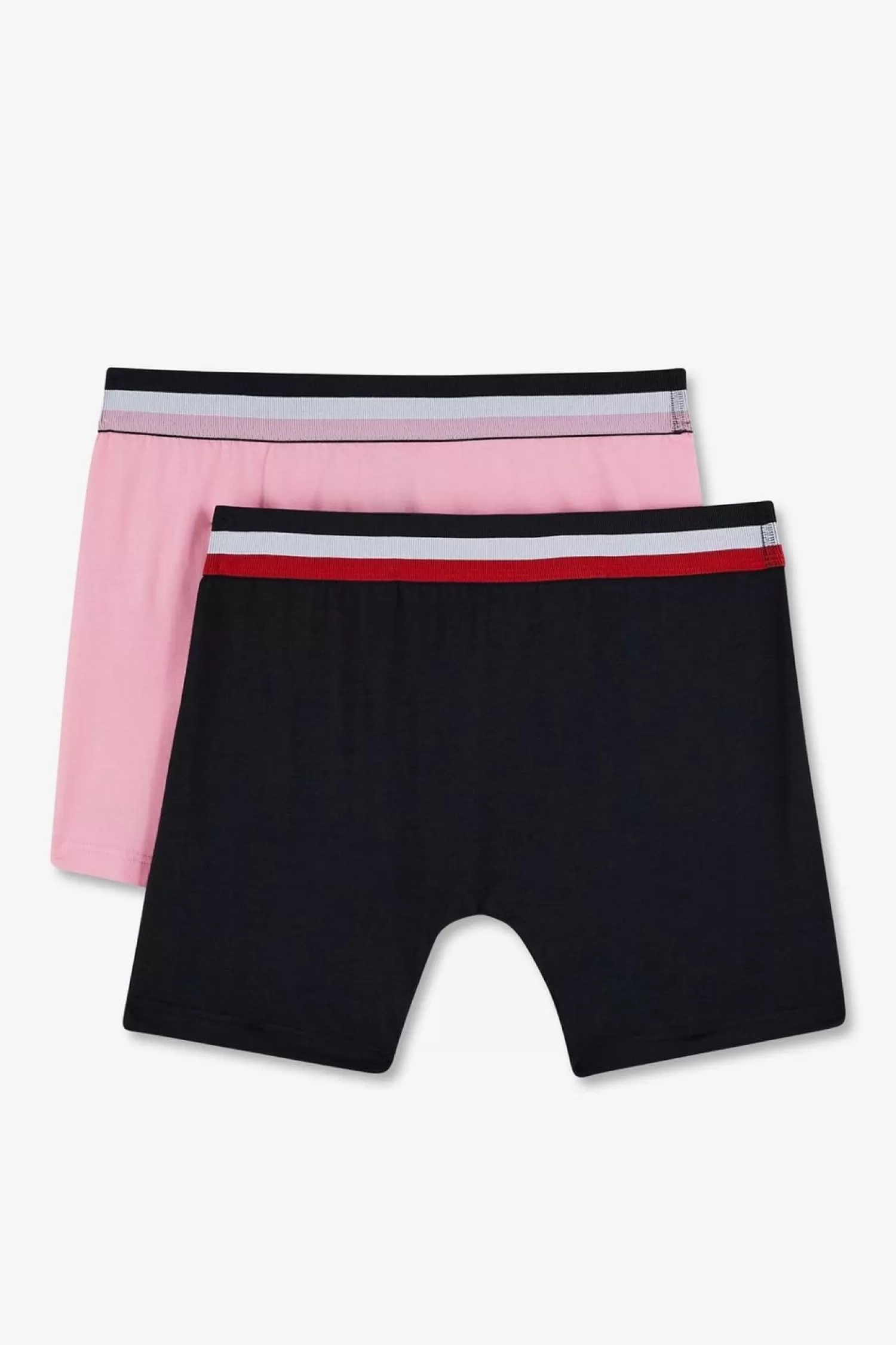 pack_de_2_boxers_rose_et_bleu_uni_ceinture_contrastante_5.webp Eden Park Pack De 2 Boxers Rose Et Bleu Uni Ceinture Contrastante-Homme Sous-Vêtements