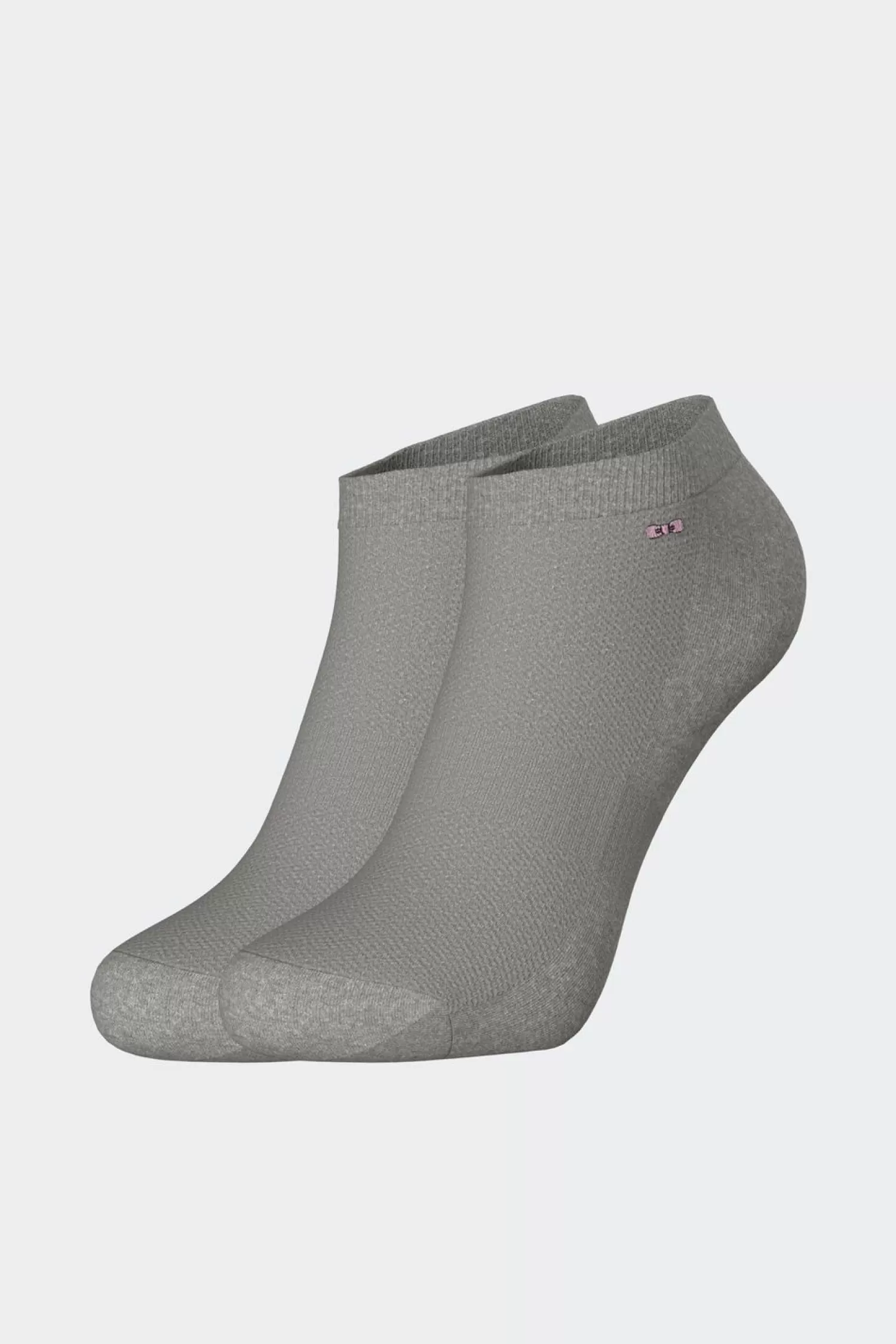 Eden Park Paire De Chaussettes Basses Grises En Coton Stretch-Homme Chaussettes
