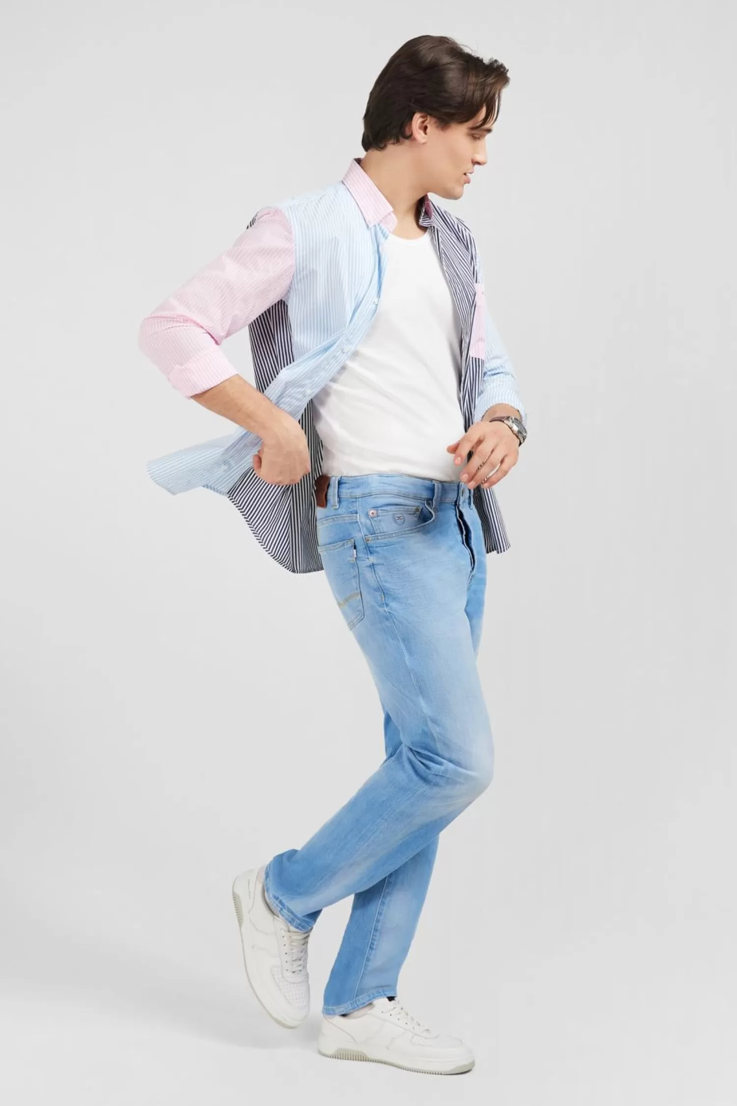 pantalon_bleu_droit_5_poches_2.webp Eden Park Pantalon Bleu Droit 5 Poches-Homme Pantalons