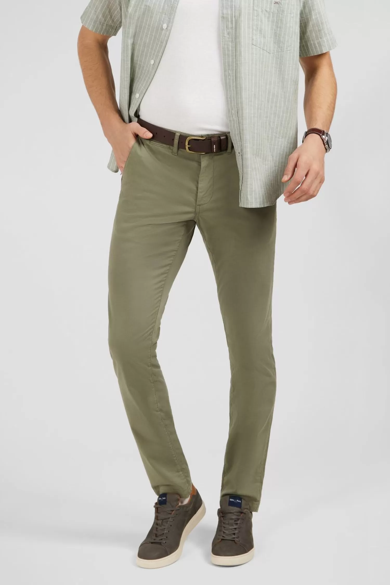 pantalon_chino_kaki_2.webp Eden Park Pantalon Chino Kaki-Homme Pantalons