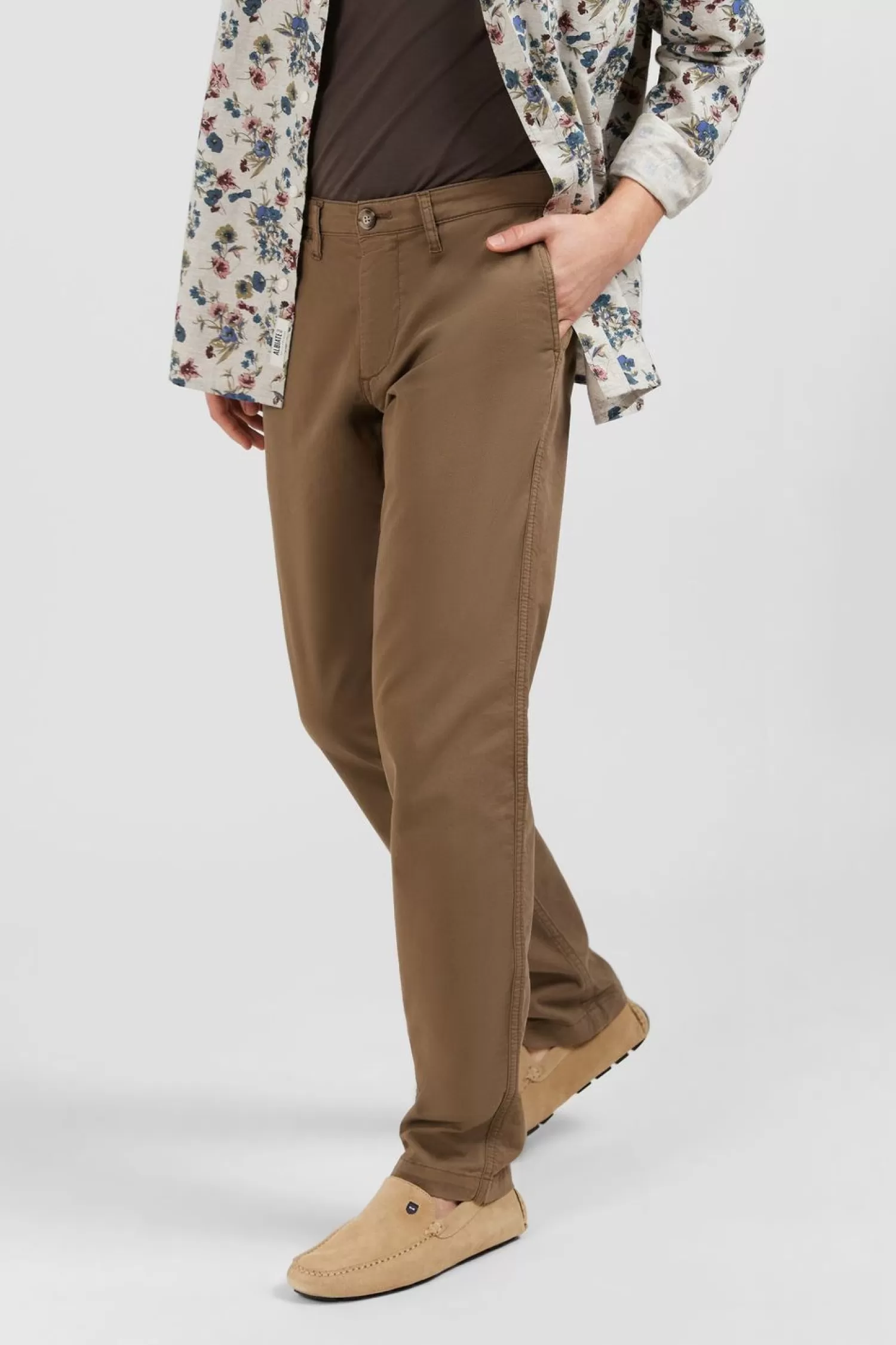 pantalon_chino_marron_2-1.webp Eden Park Pantalon Chino Marron-Homme Pantalons
