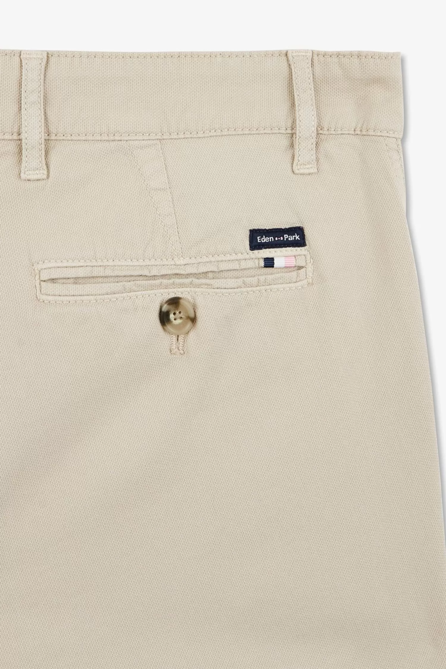 pantalon_chino_sans_plis_beige_6.webp Eden Park Pantalon Chino Sans Plis Beige-Homme Pantalons