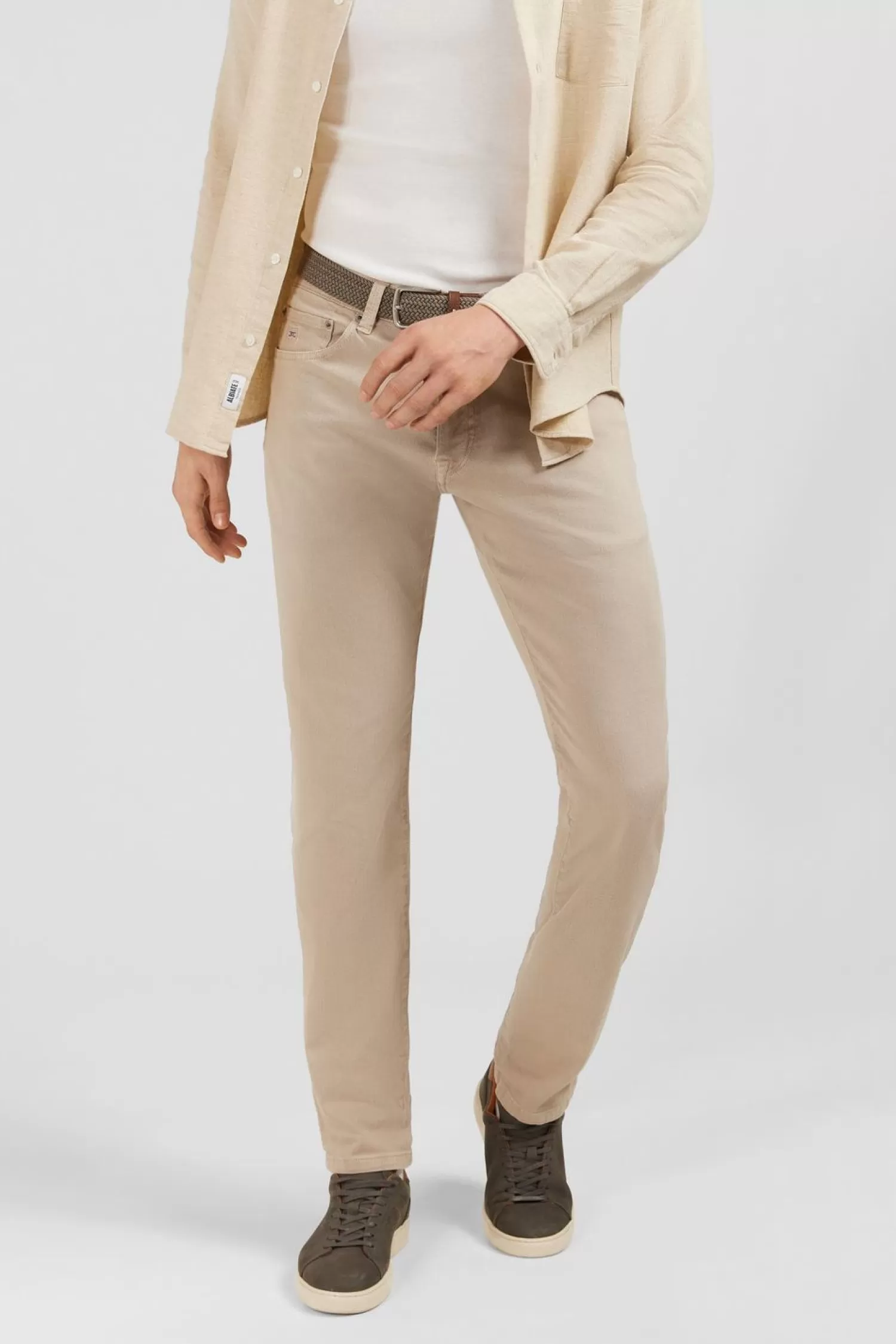 pantalon_droit_beige_2-1.webp Eden Park Pantalon Droit Beige-Homme Pantalons