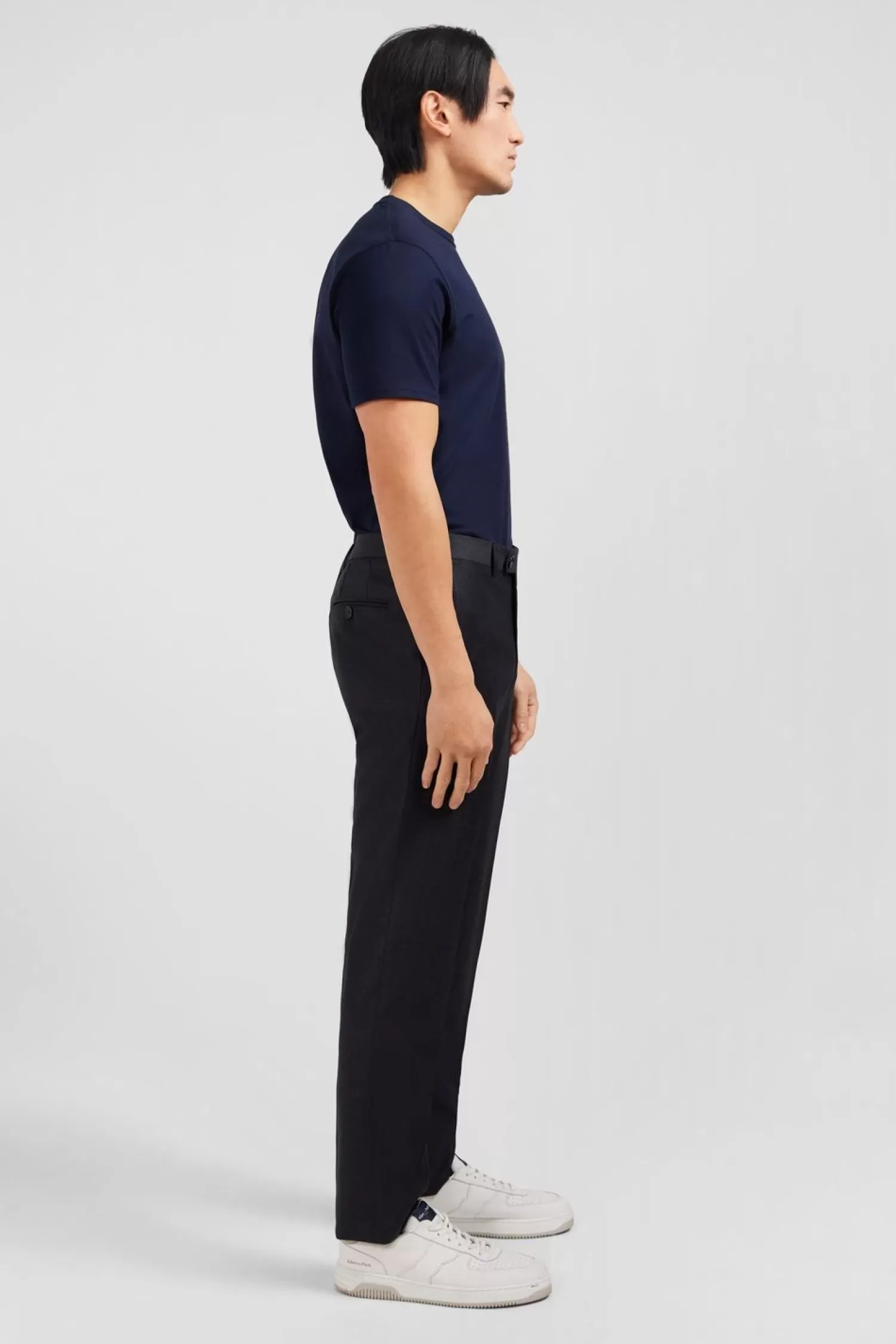 pantalon_regular_gris_fonce_en_laine_a_plis_casses_4.webp Eden Park Pantalon Regular Gris Fonce En Laine A Plis Casses-Homme Pantalons