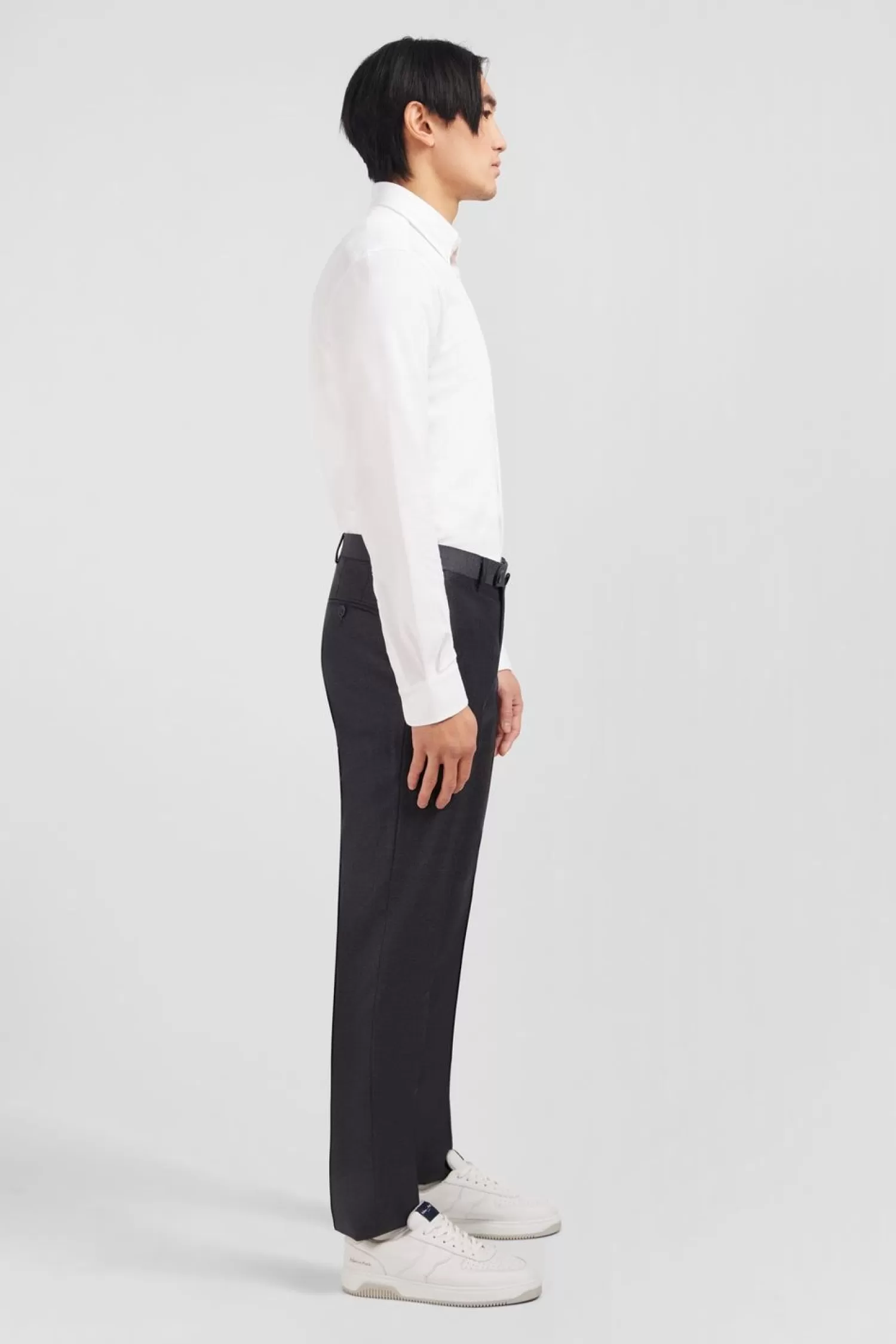 pantalon_slim_gris_en_laine_a_plis_casses_4.webp Eden Park Pantalon Slim Gris En Laine A Plis Casses-Homme Pantalons
