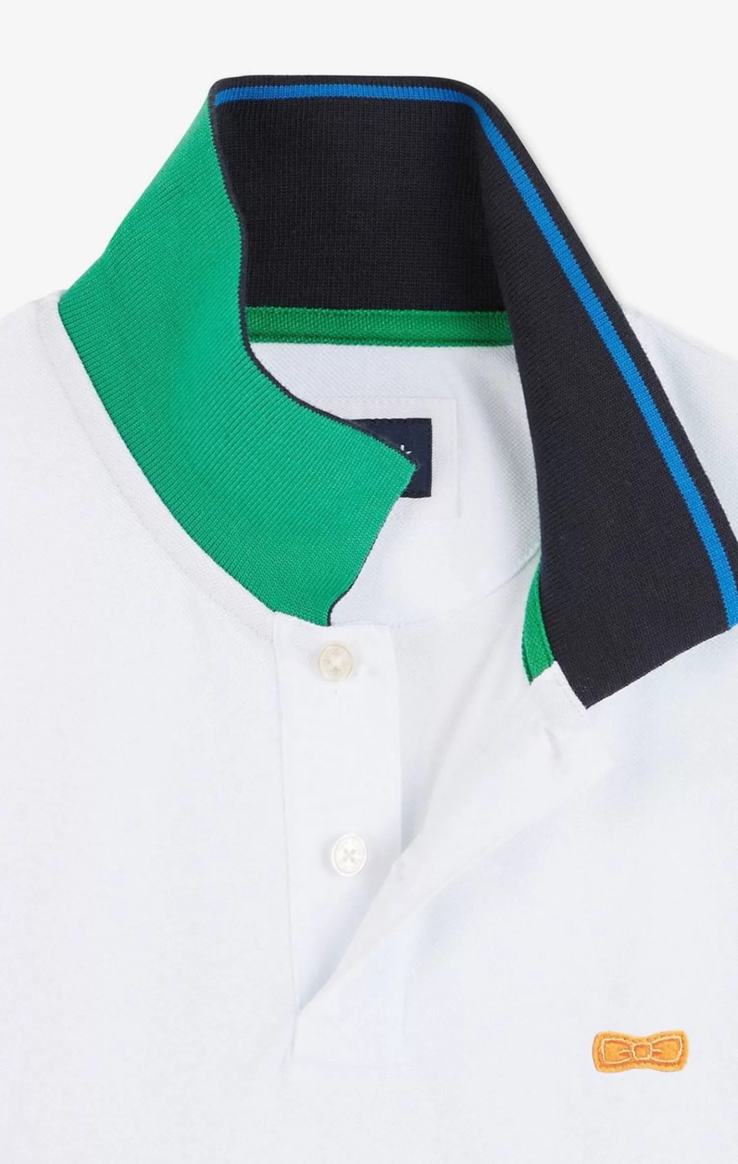 polo_blanc_a_manches_courtes_5.webp Eden Park Polo Blanc A Manches Courtes-Homme Polos