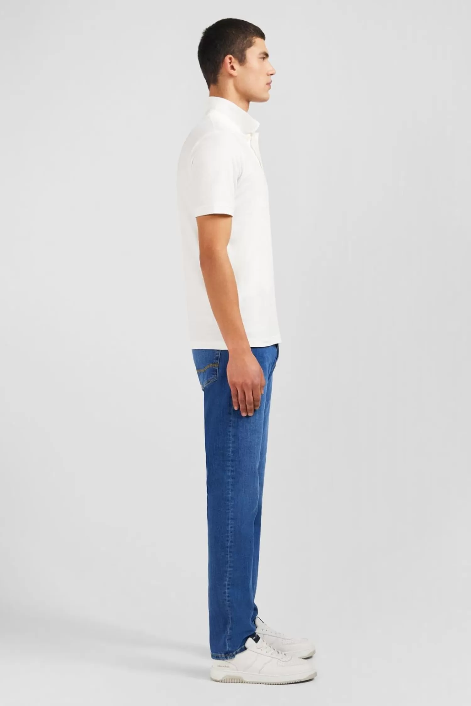 polo_blanc_en_coton_pima_stretch_5.webp Eden Park Polo Blanc En Coton Pima Stretch-Homme Polos