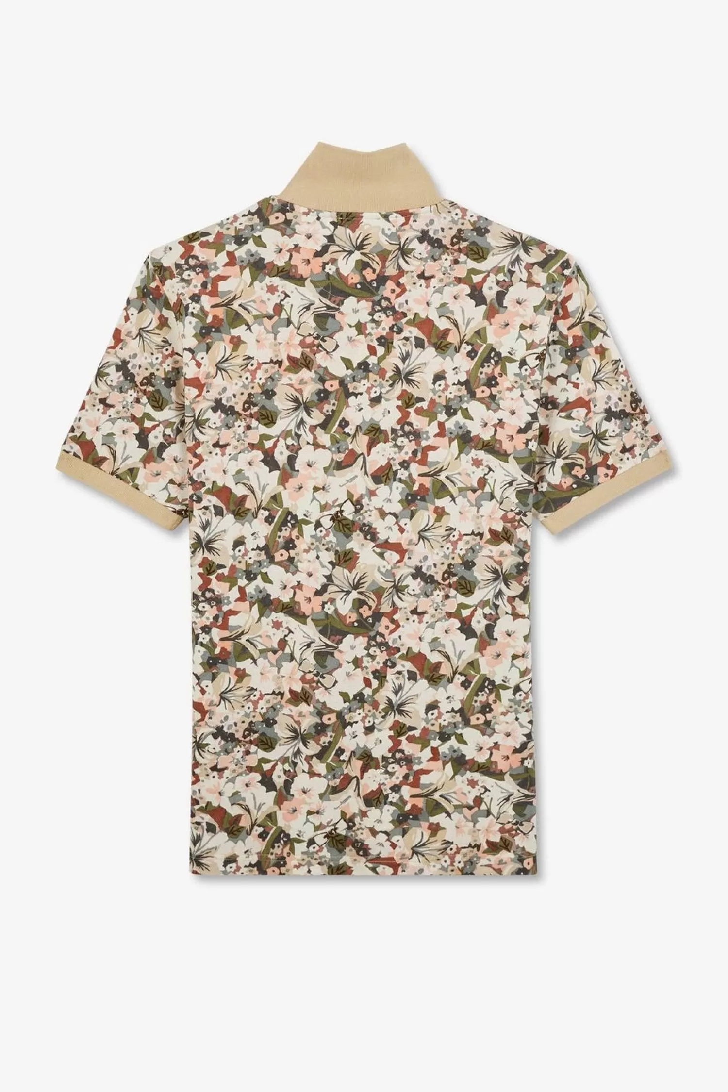 polo_blanc_imprime_fleurs_a_manches_courtes_3.webp Eden Park Polo Blanc Imprime Fleurs A Manches Courtes-Homme Polos