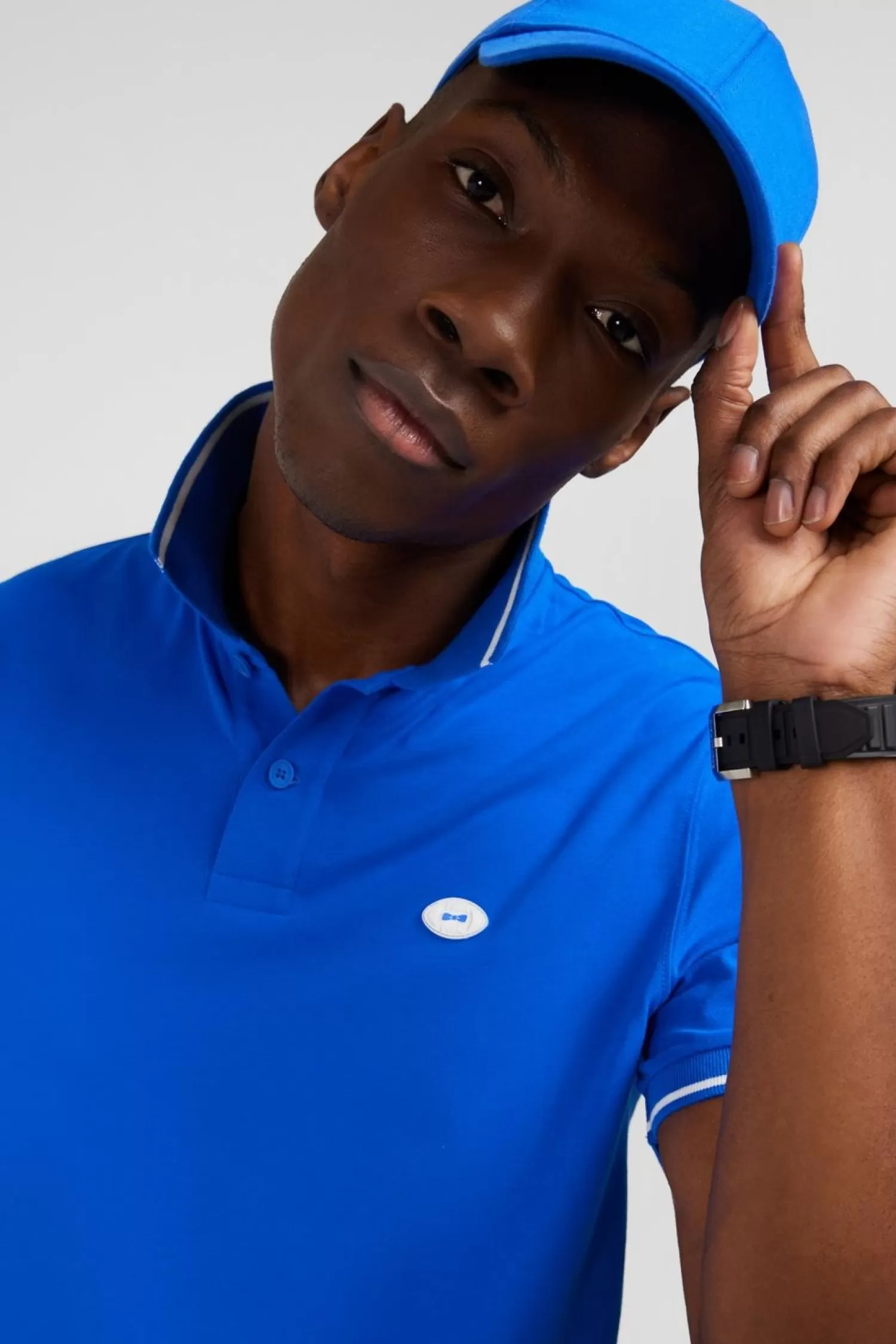 polo_bleu_a_manches_courtes_2.webp Eden Park Polo Bleu A Manches Courtes-Homme Polos