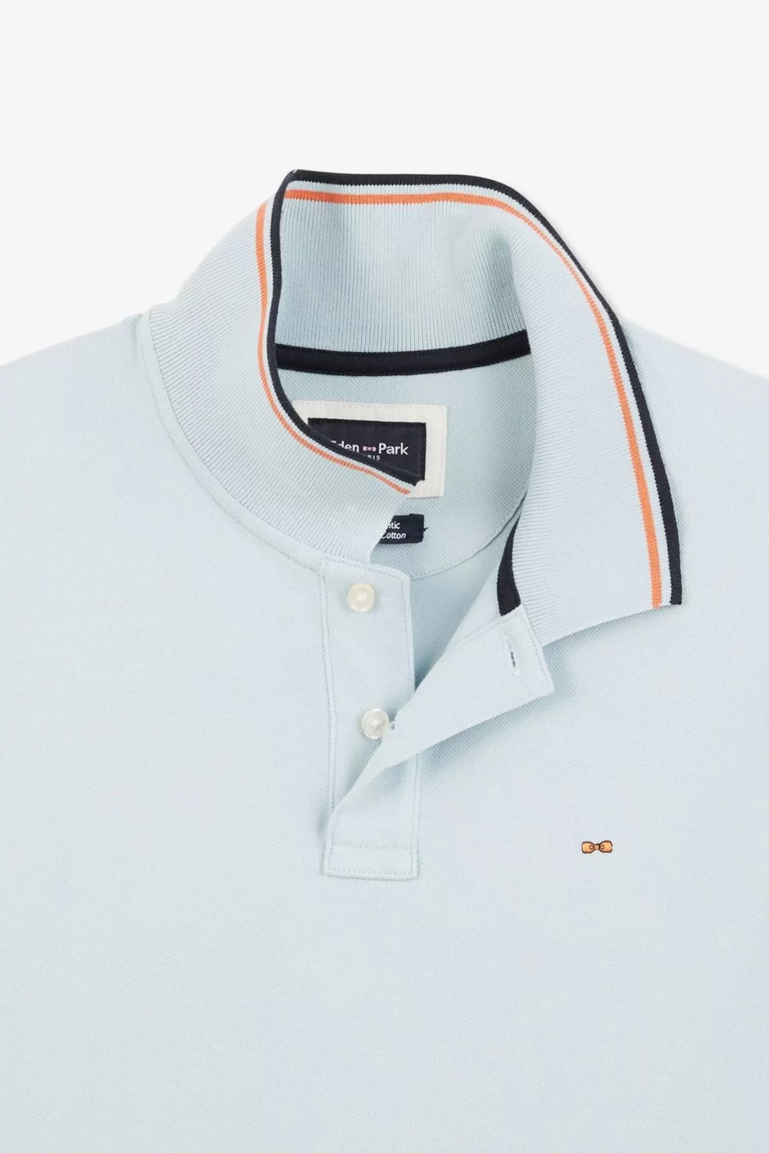 polo_bleu_clair_en_coton_pima_6.webp Eden Park Polo Bleu Clair En Coton Pima-Homme Polos