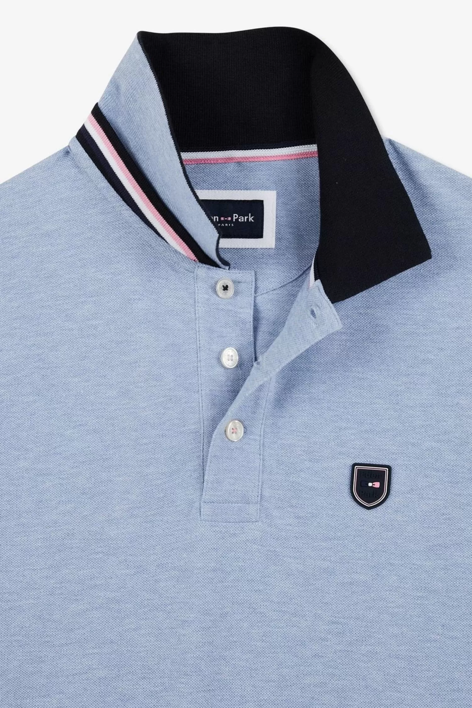 Eden Park Polo Bleu Colorblock Manches Courtes-Homme Polos