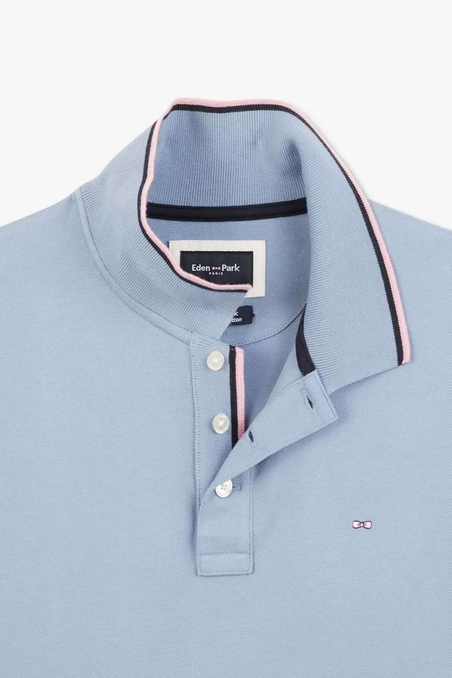 polo_bleu_en_coton_pima_6.webp Eden Park Polo Bleu En Coton Pima-Homme Polos