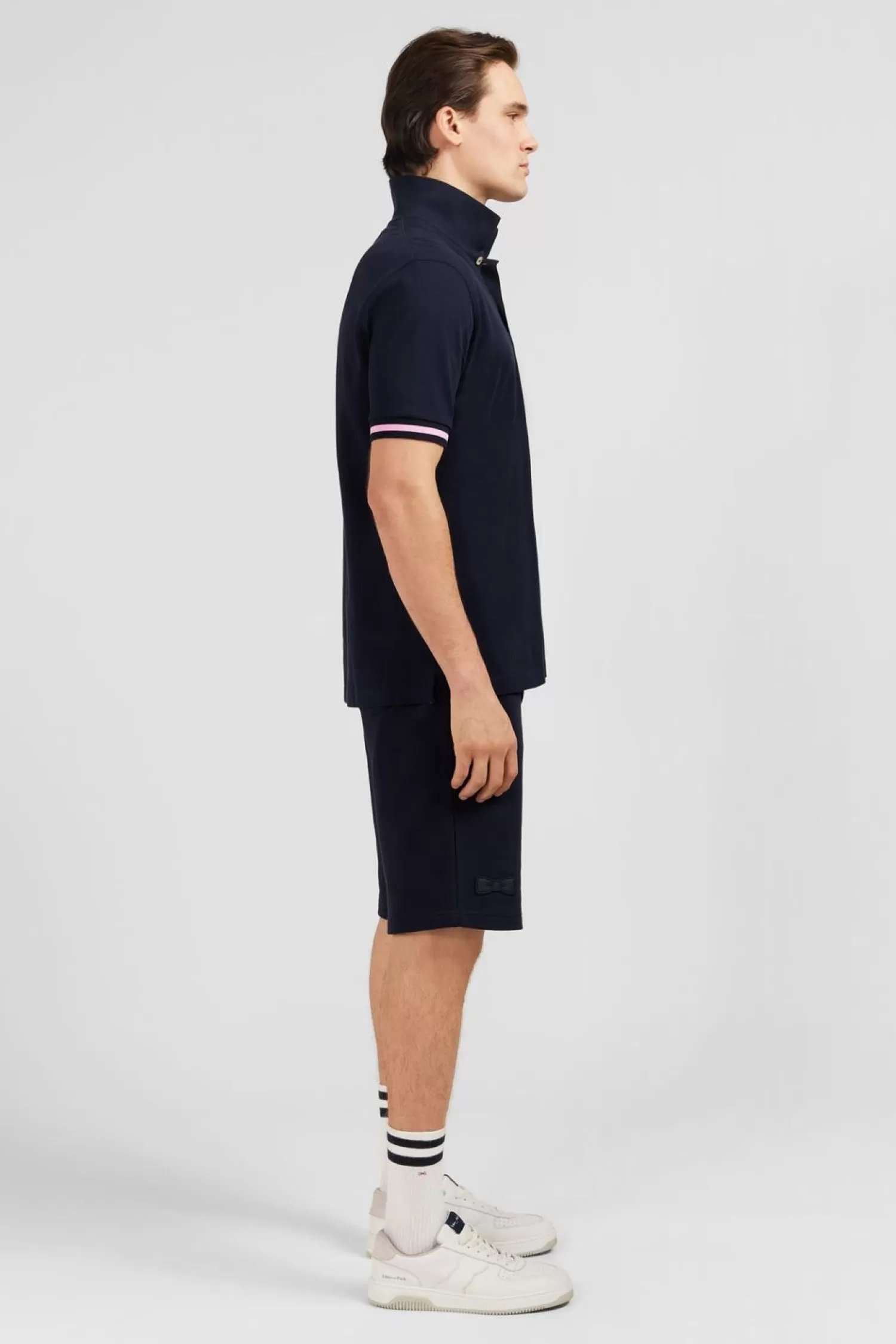 polo_bleu_marine_a_manches_courtes_2.webp Eden Park Polo Bleu Marine A Manches Courtes-Homme Polos