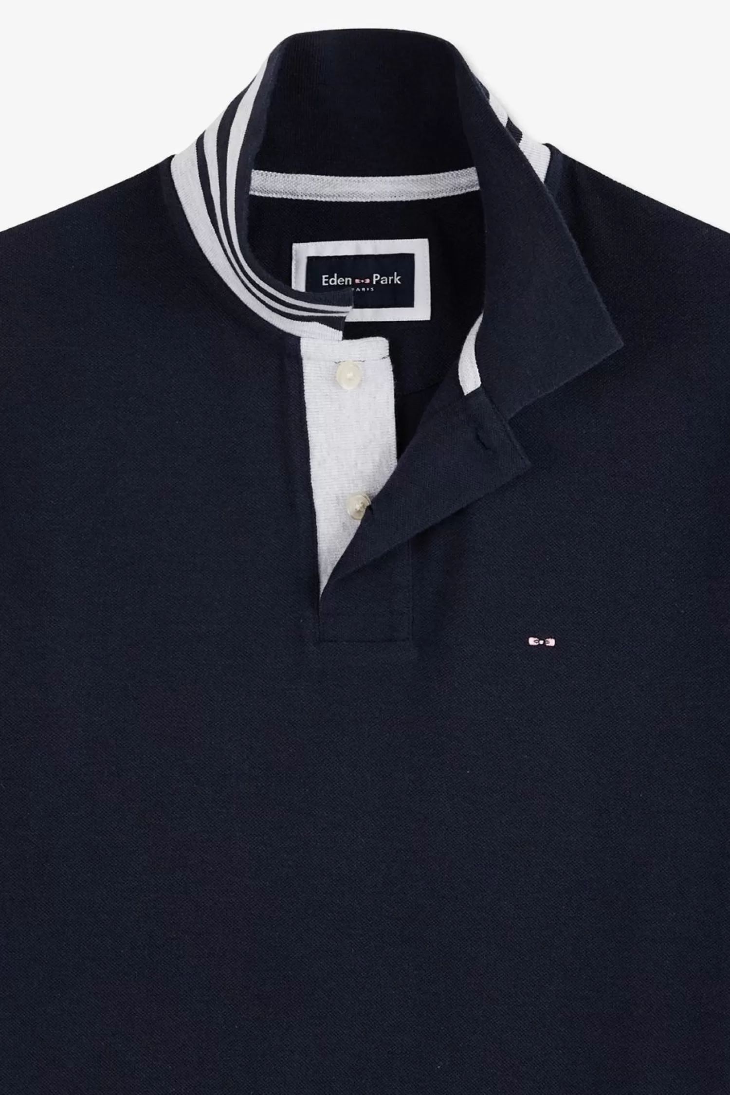 polo_bleu_marine_a_manches_courtes_6-2.webp Eden Park Polo Bleu Marine A Manches Courtes-Homme Polos