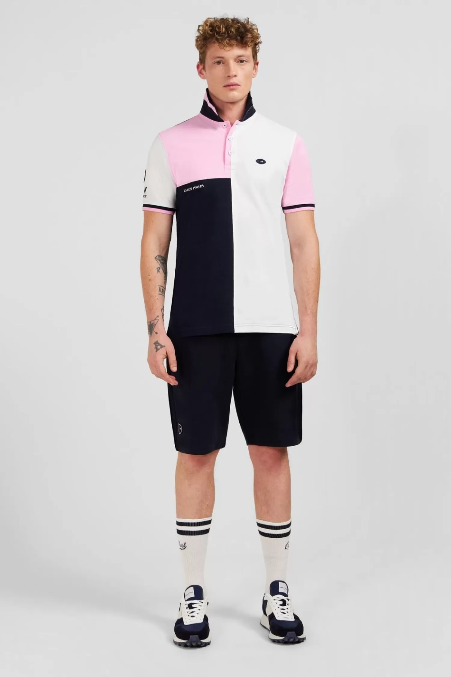 Eden Park Polo Colorblock A Manches Courtes Xv De France-Homme Polos