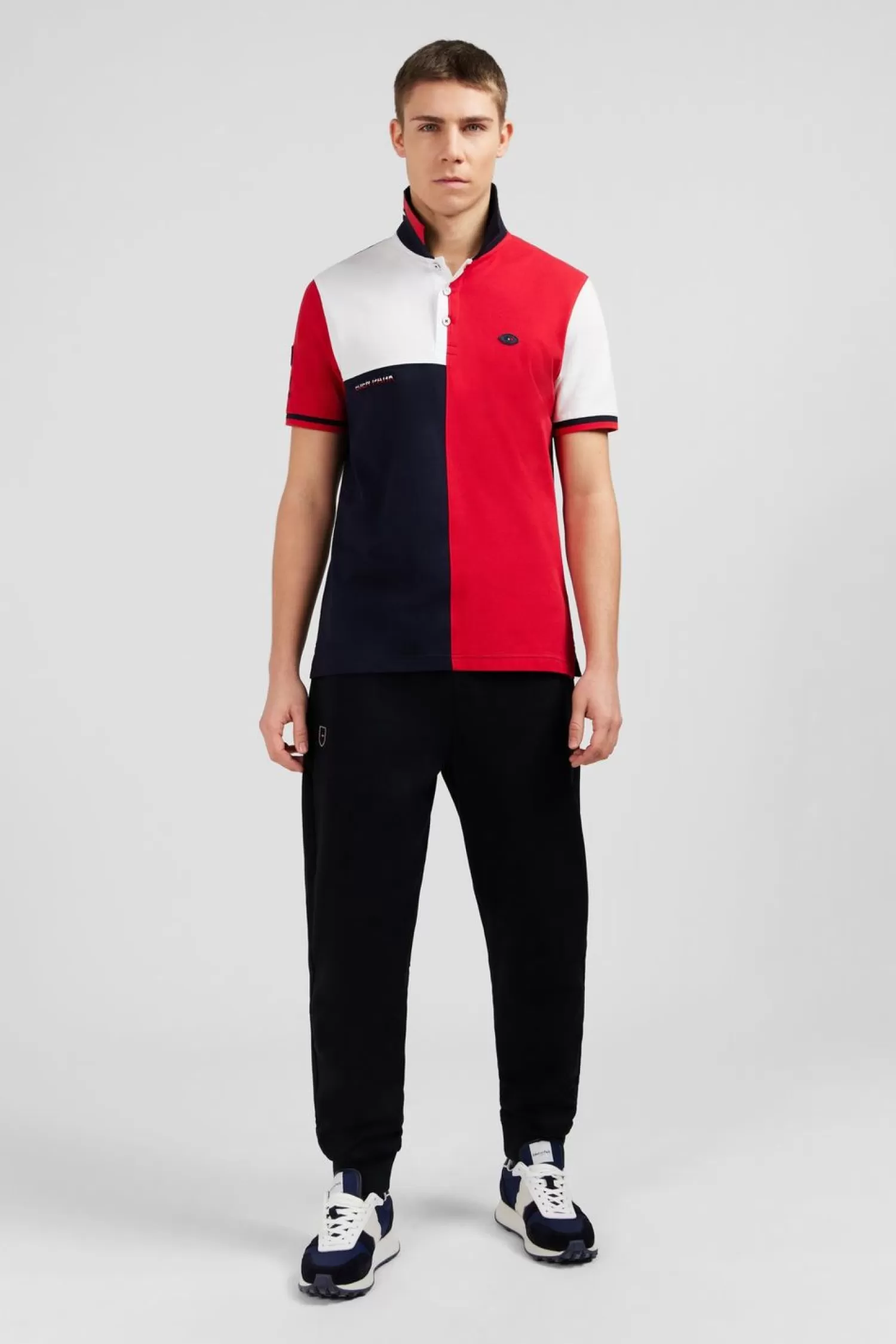Eden Park Polo Colorblock A Manches Courtes Xv De France-Homme Polos