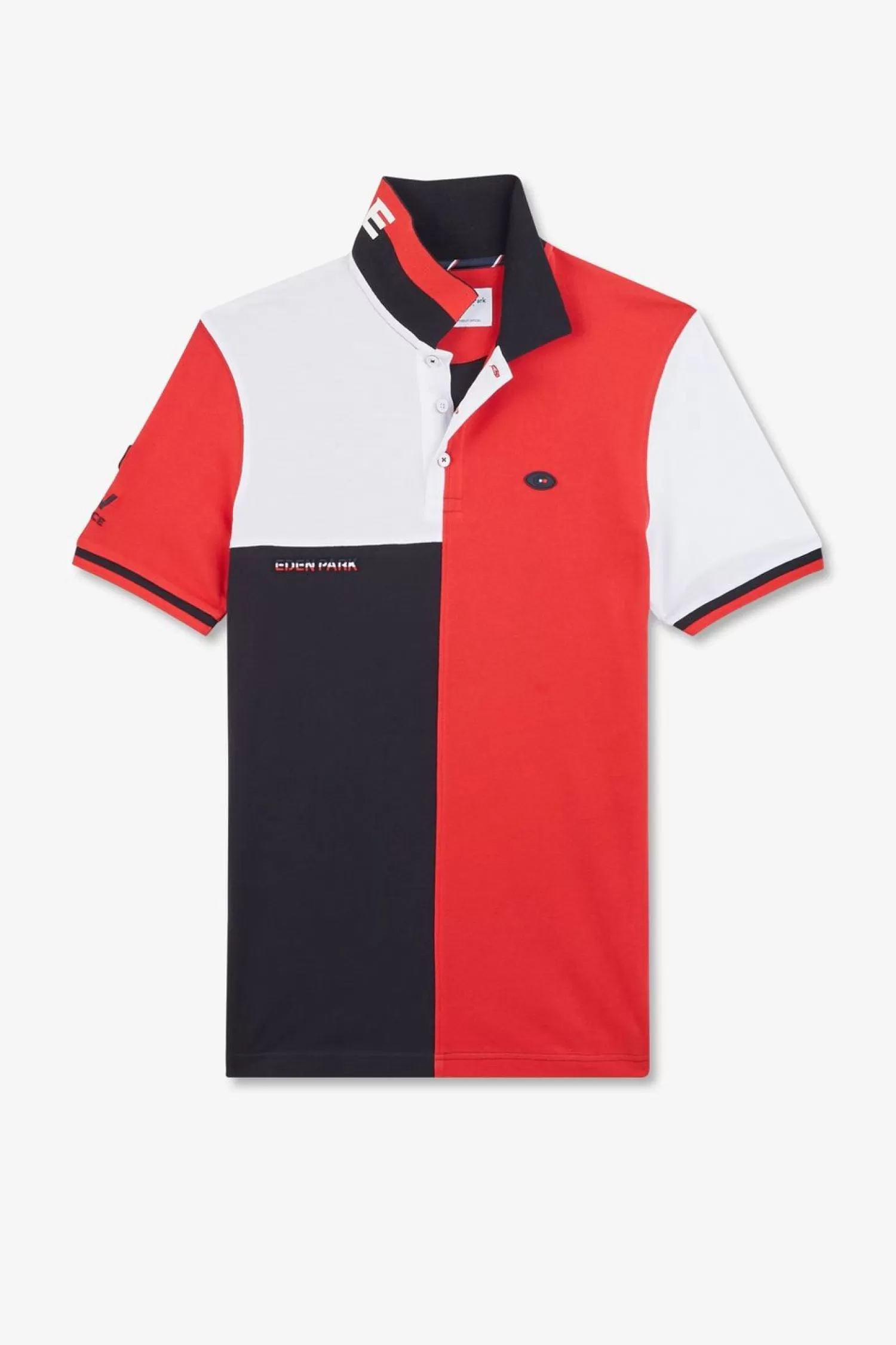 Eden Park Polo Colorblock A Manches Courtes Xv De France-Homme Polos