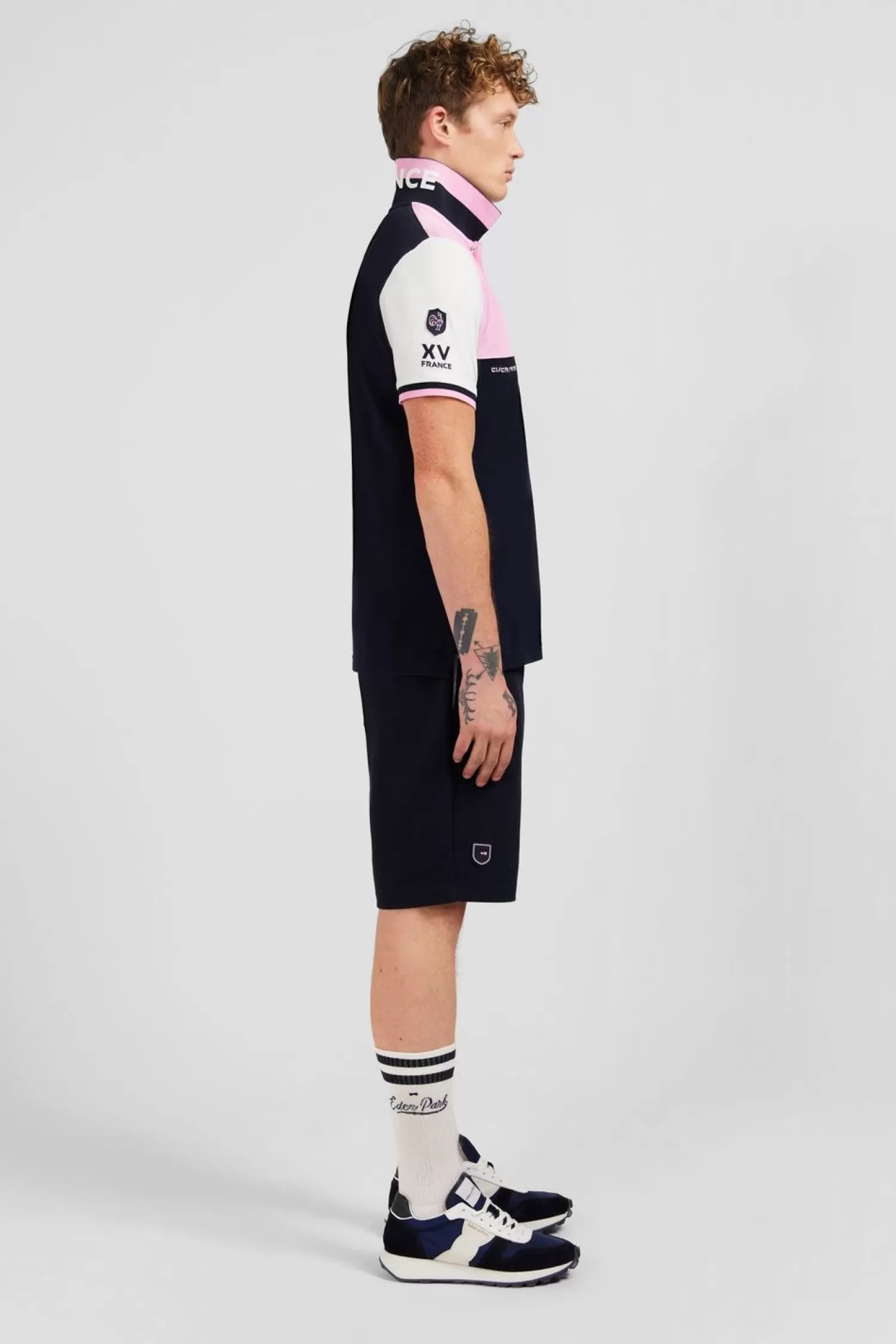 polo_colorblock_a_manches_courtes_xv_de_france_4-1.webp Eden Park Polo Colorblock A Manches Courtes Xv De France-Homme Polos