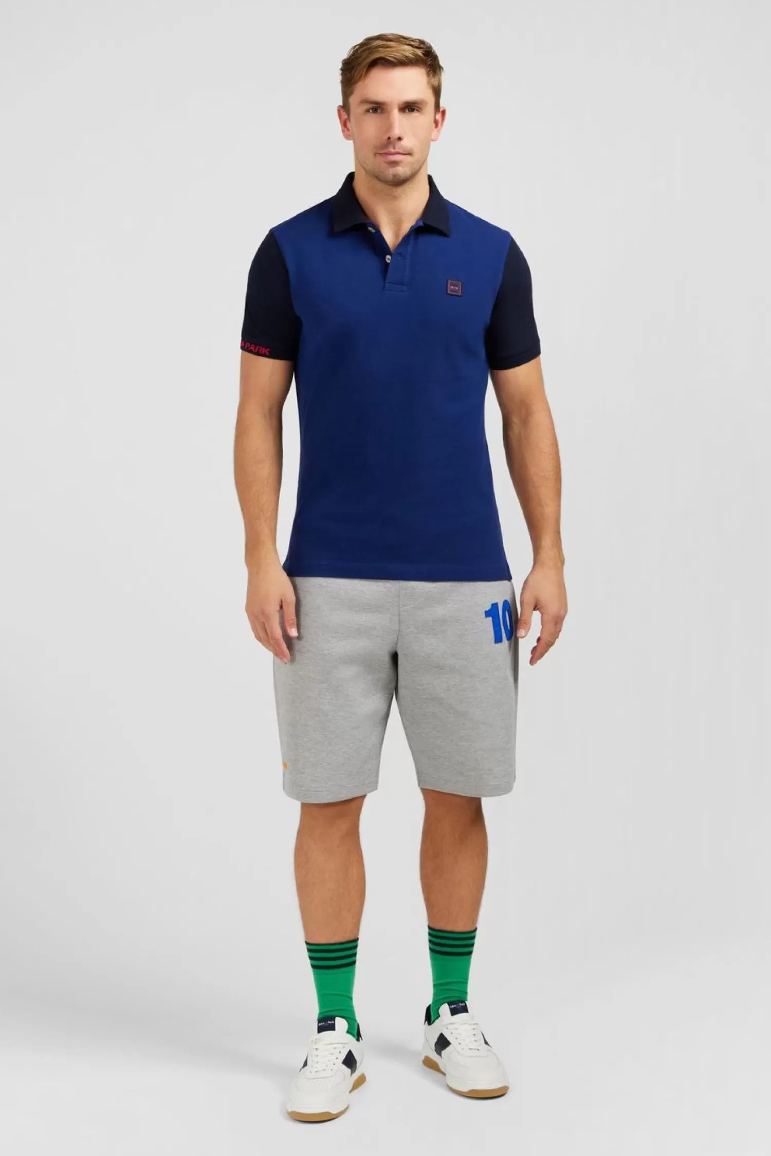 Eden Park Polo Colorblock Bleu A Manches Courtes-Homme Polos